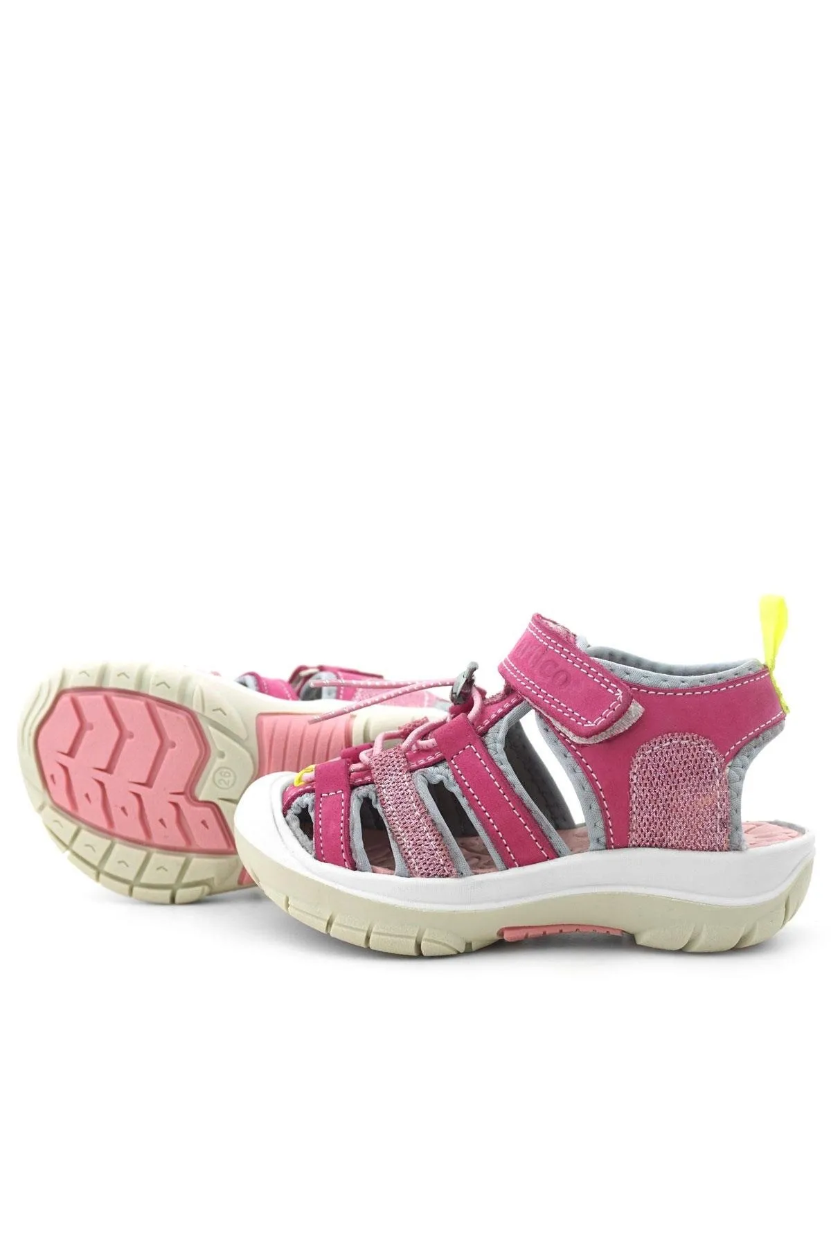 Artico Hakiki Deri Pembe Çocuk Sandalet