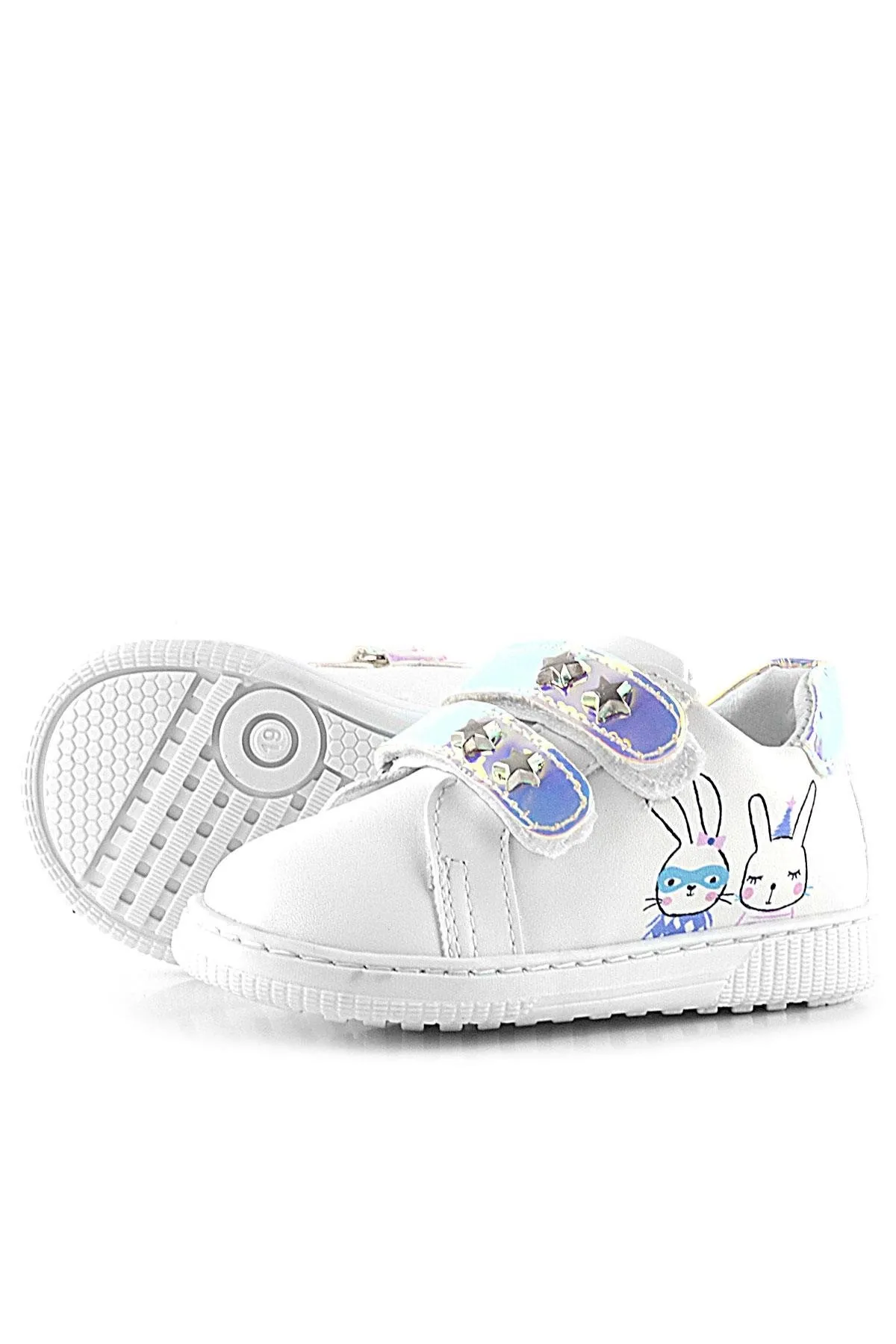 Artico Miclou Beyaz Cırtlı Yıldız Detaylı Kız Bebek Spor Ayakkabı