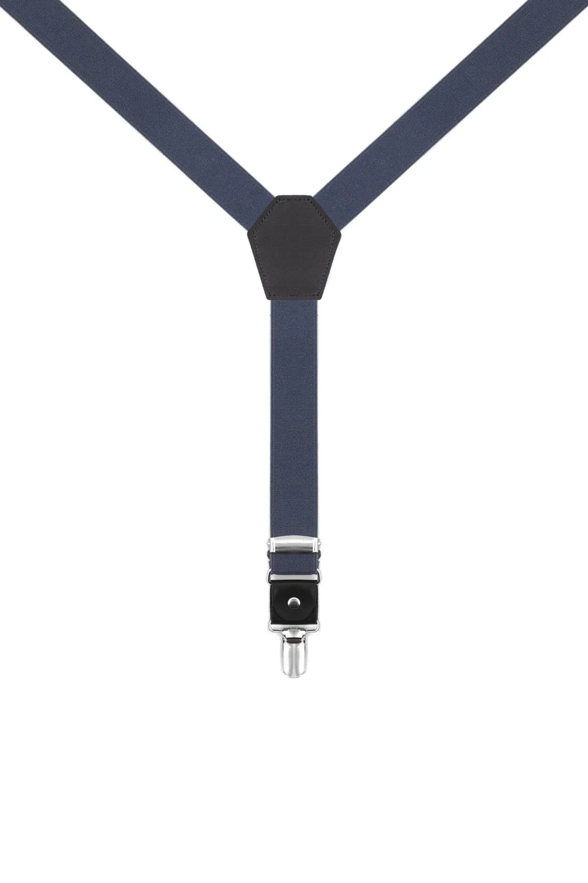 Ayarlanabilir Klipsli Gri Lacivert Çocuk Kemer Pantolon Askısı