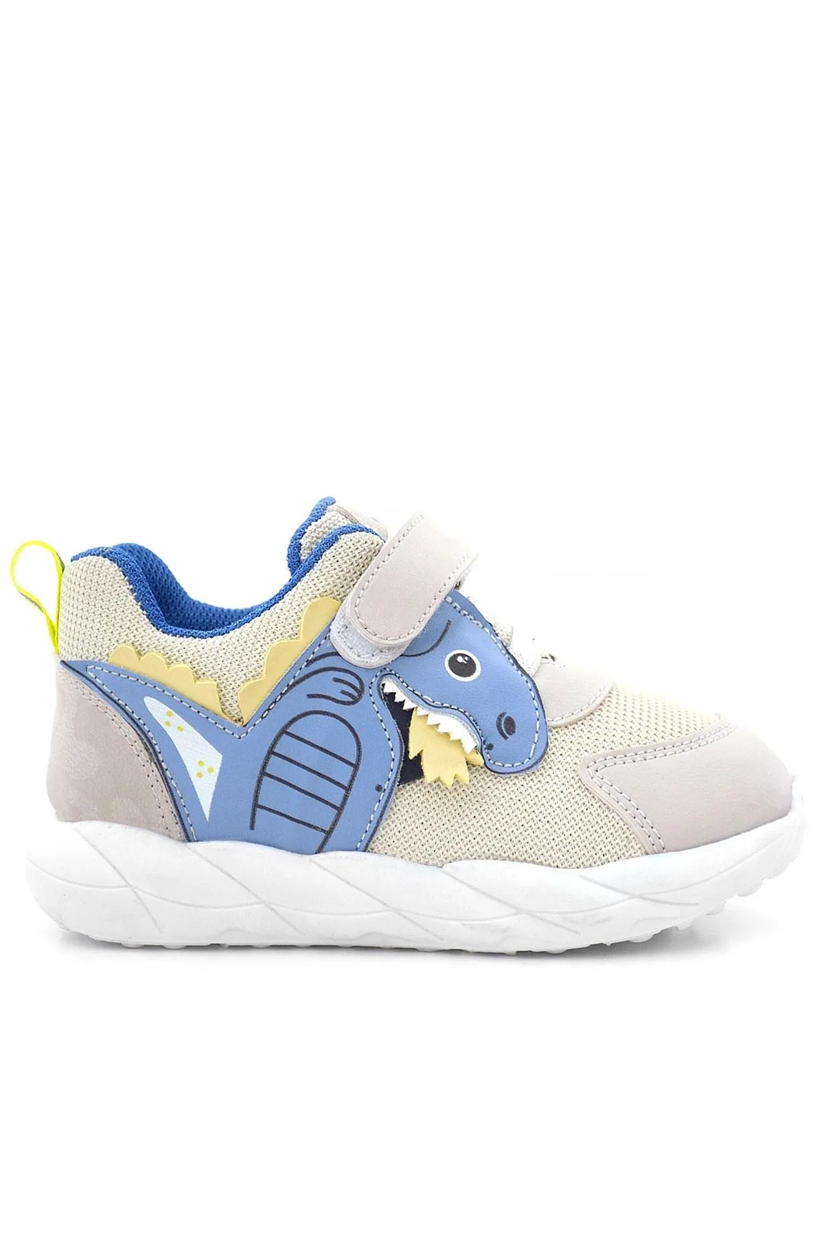 Barefoot Krem Dinazorlu Cırtlı Lastikli Çocuk Spor Ayakkabı
