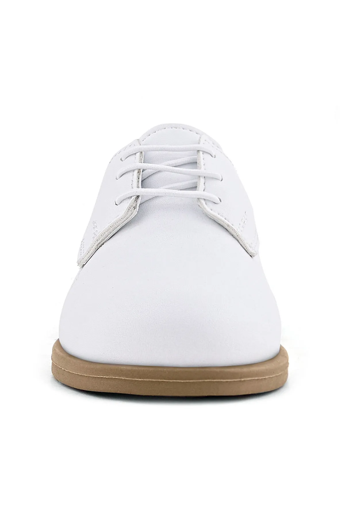 Beyaz Cilt Erkek Çocuk Klasik Ayakkabı
