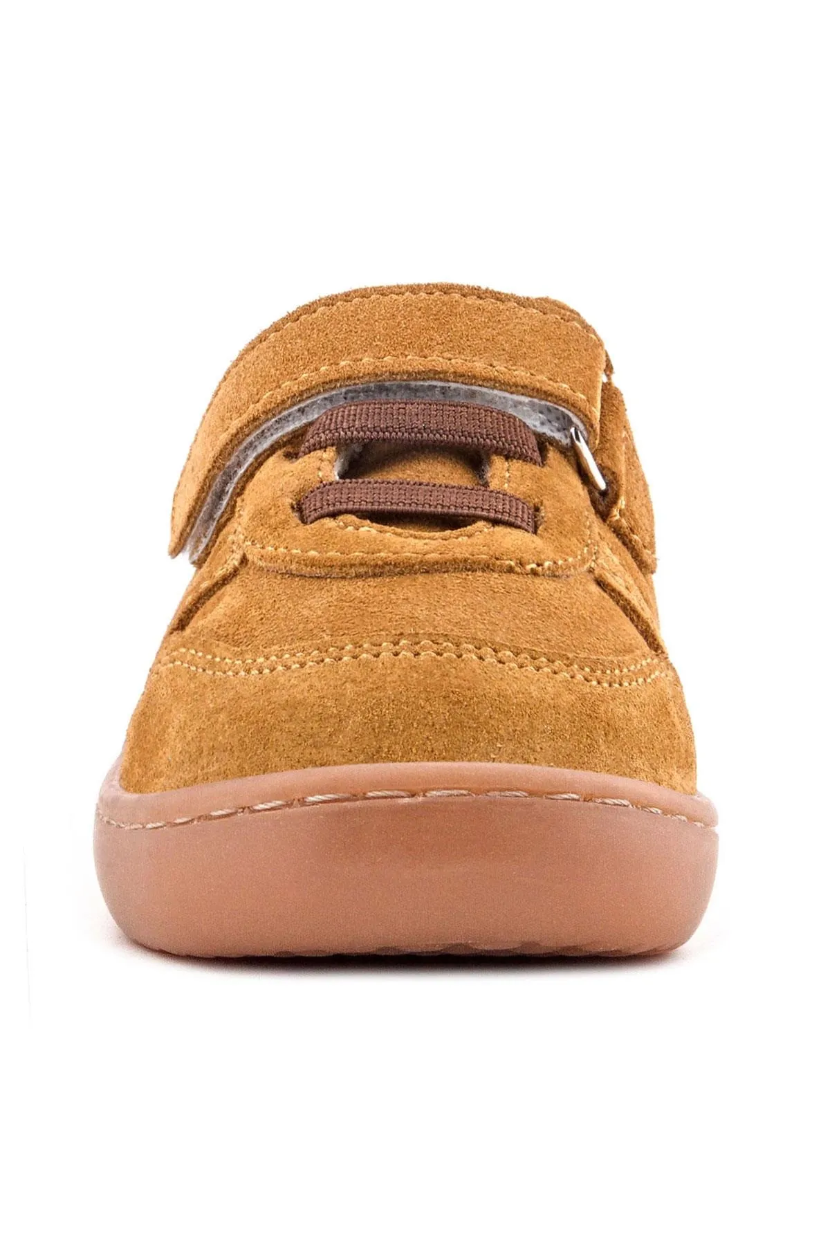 Bob Hakiki Deri Taba Barefoot Cırtlı Lastikli Bebek Sneaker Ayakkabı