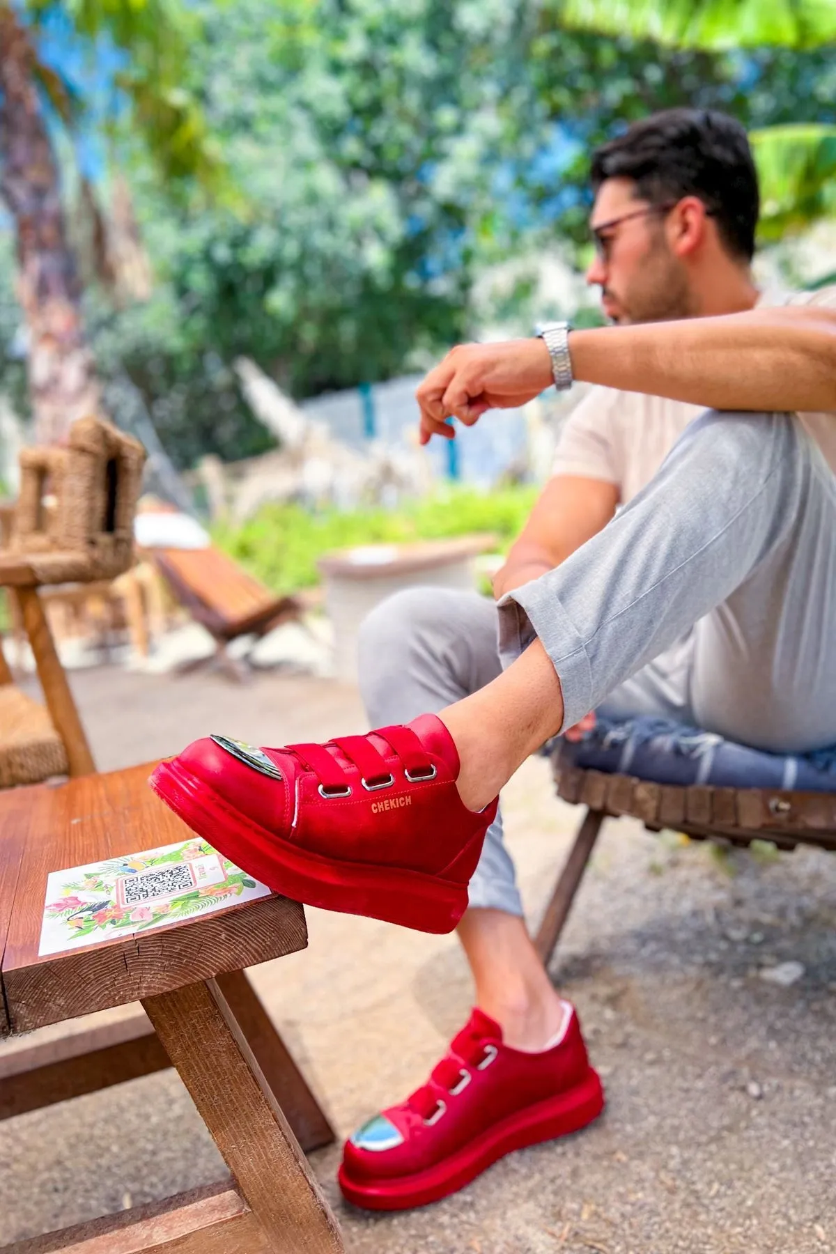 Ch251 - Crt Mirror Erkek Ayakkabı Kırmızı