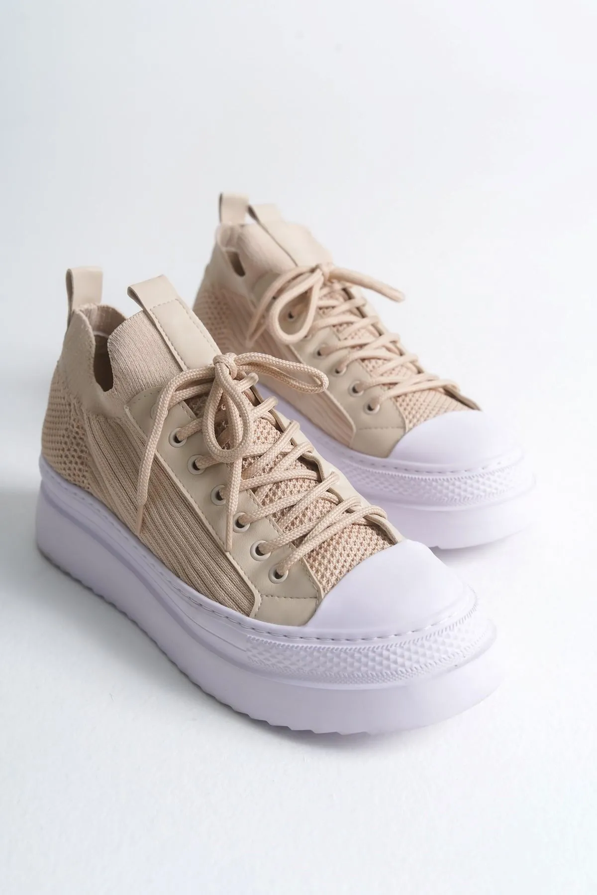 Ch2601 - Triko Erkek Ayakkabı Bej