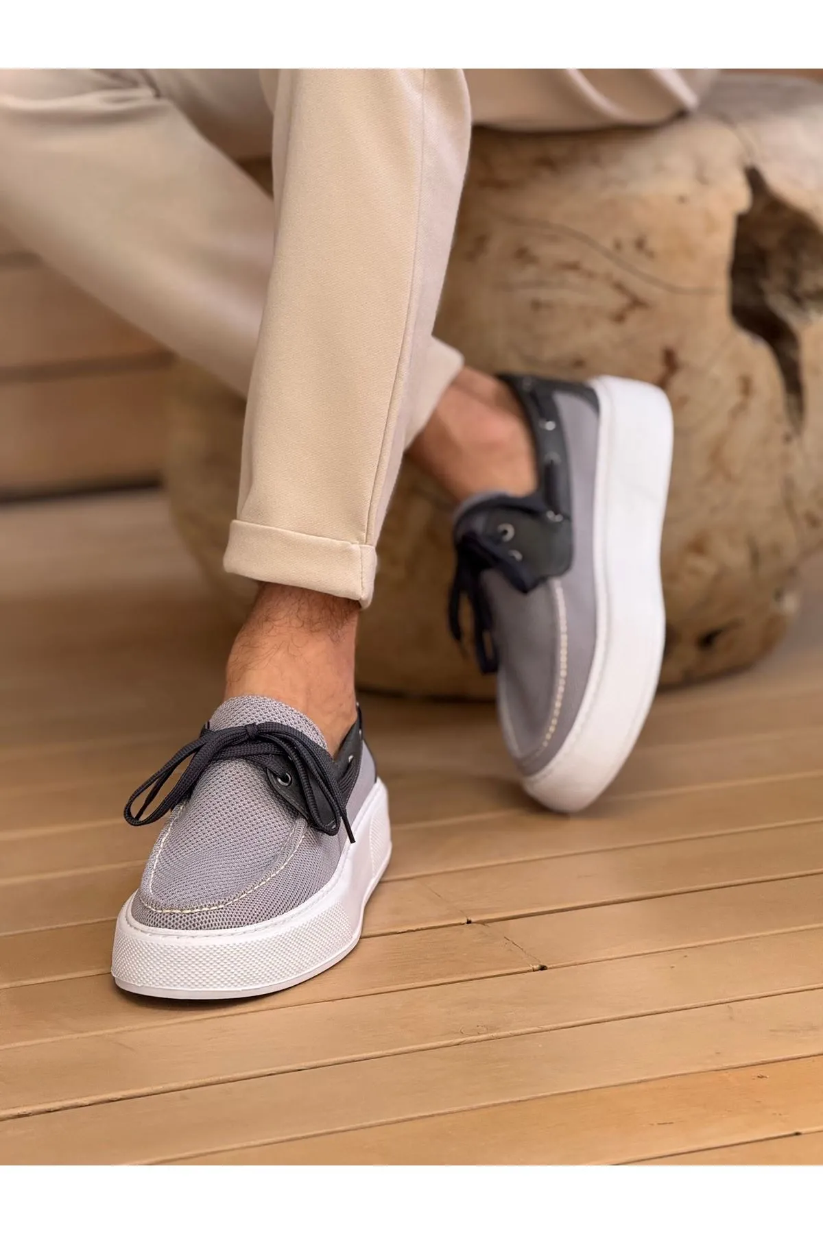 Ch2602 - Triko Erkek Ayakkabı Antrasıt