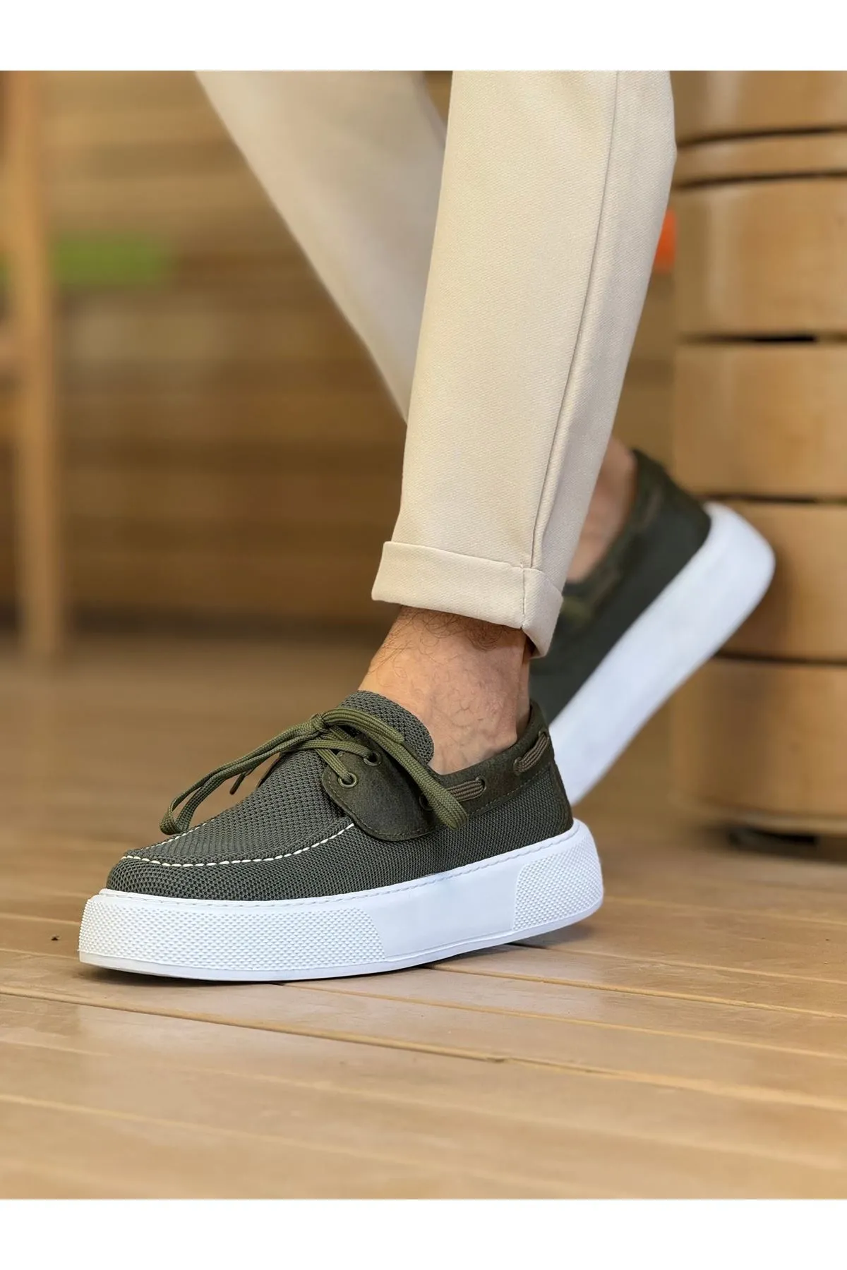 Ch2602 - Triko Erkek Ayakkabı Hakı