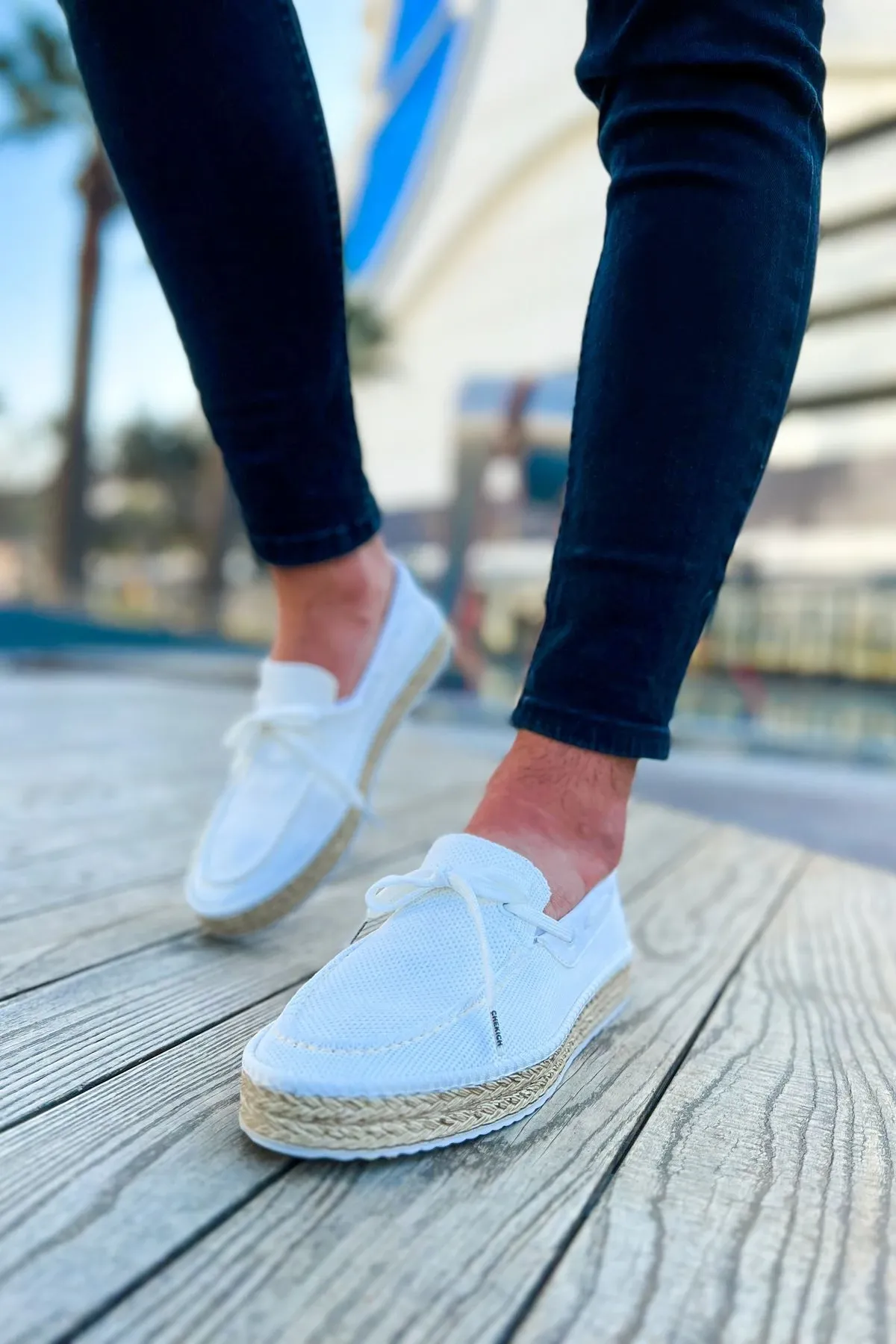 Ch311 - Espadril Erkek Ayakkabı Beyaz