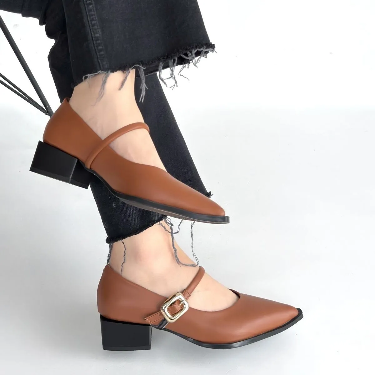 Galye Taba Cilt Topuklu Ayakkabı