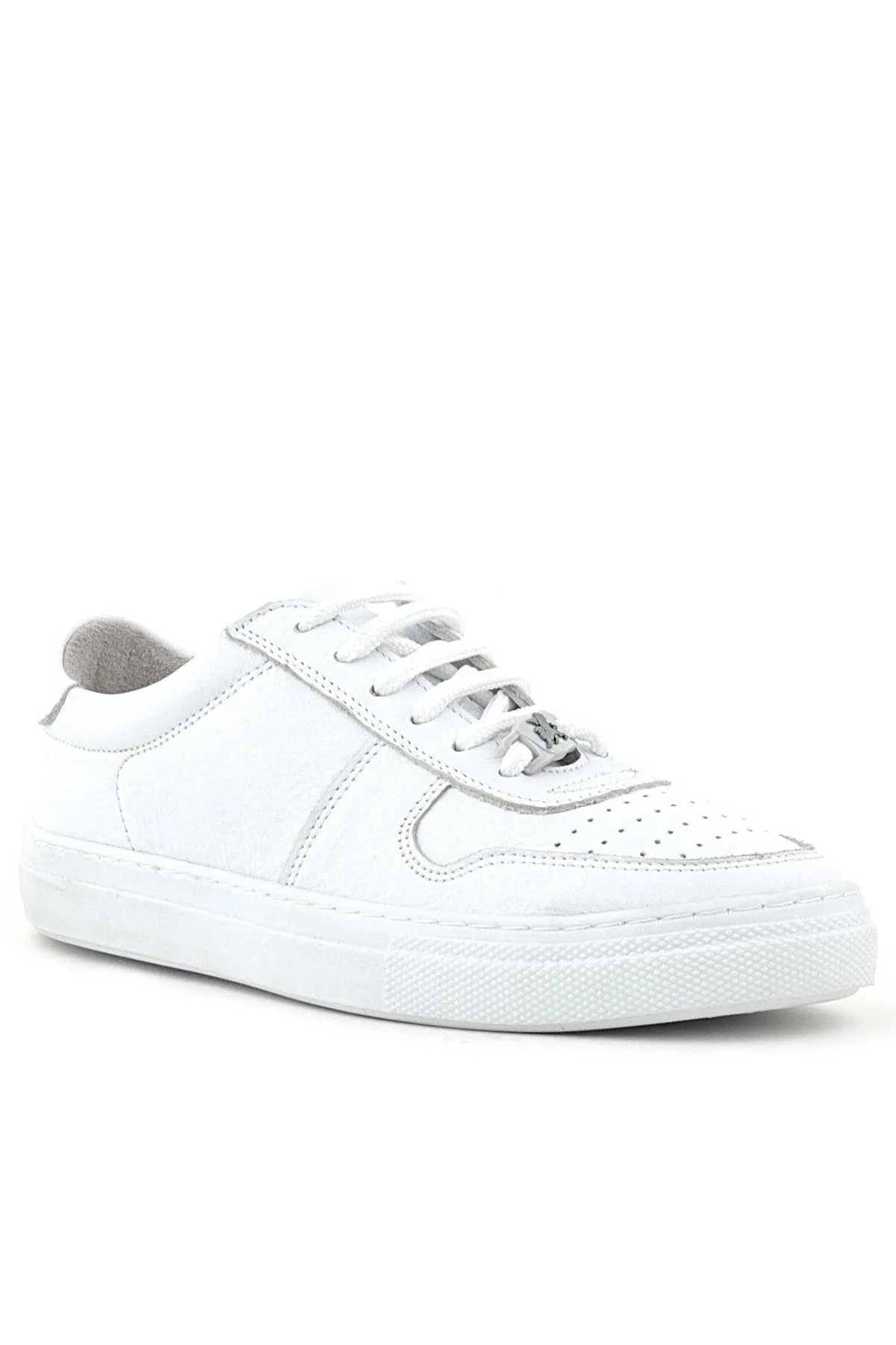 Hakiki Deri Beyaz Kız Çocuk Günlük Sneaker Ayakkabı