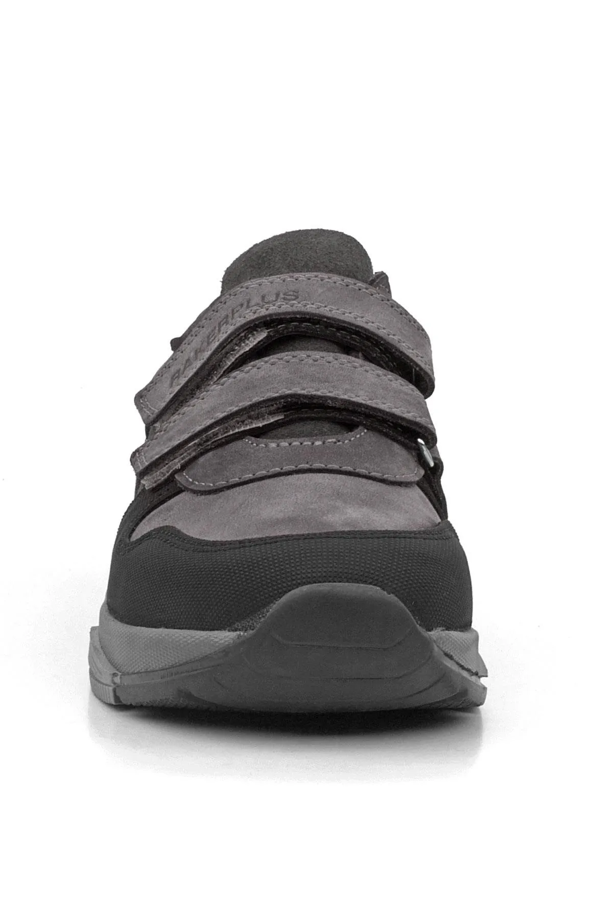 Hakiki Deri Gri Çocuk Sneakers Spor Ayakkabı