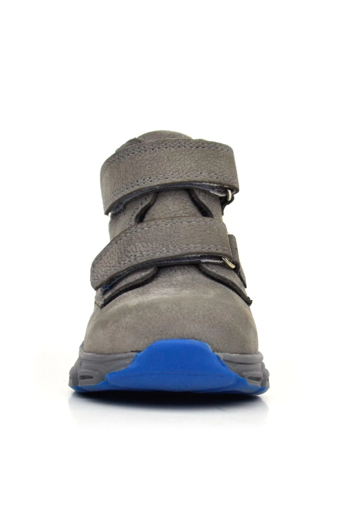 Hakiki Deri Gri Taba Nubuk Bebek Spor Bot Ayakkabı