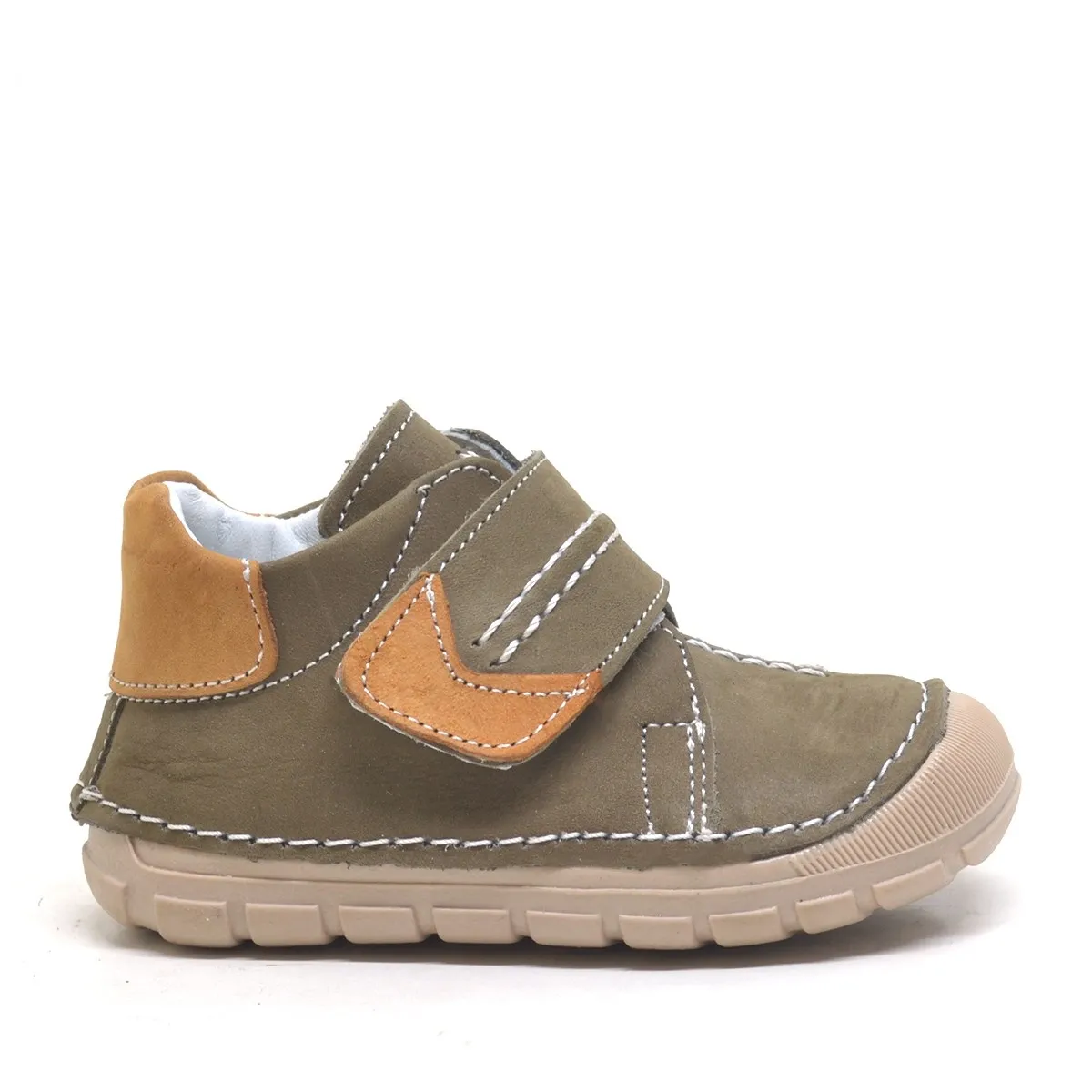 Hakiki Deri Haki Cırtlı Mevsimlik Erkek Bebek Ayakkabı