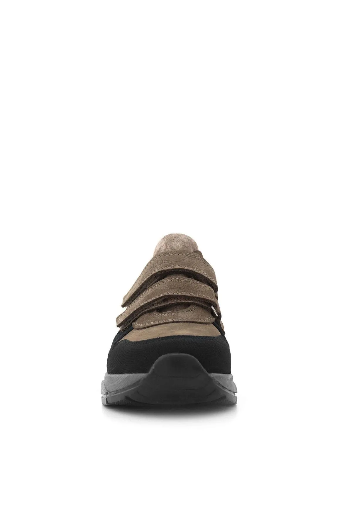 Hakiki Deri Kahverengi Siyah Çocuk Sneakers Spor Ayakkabı