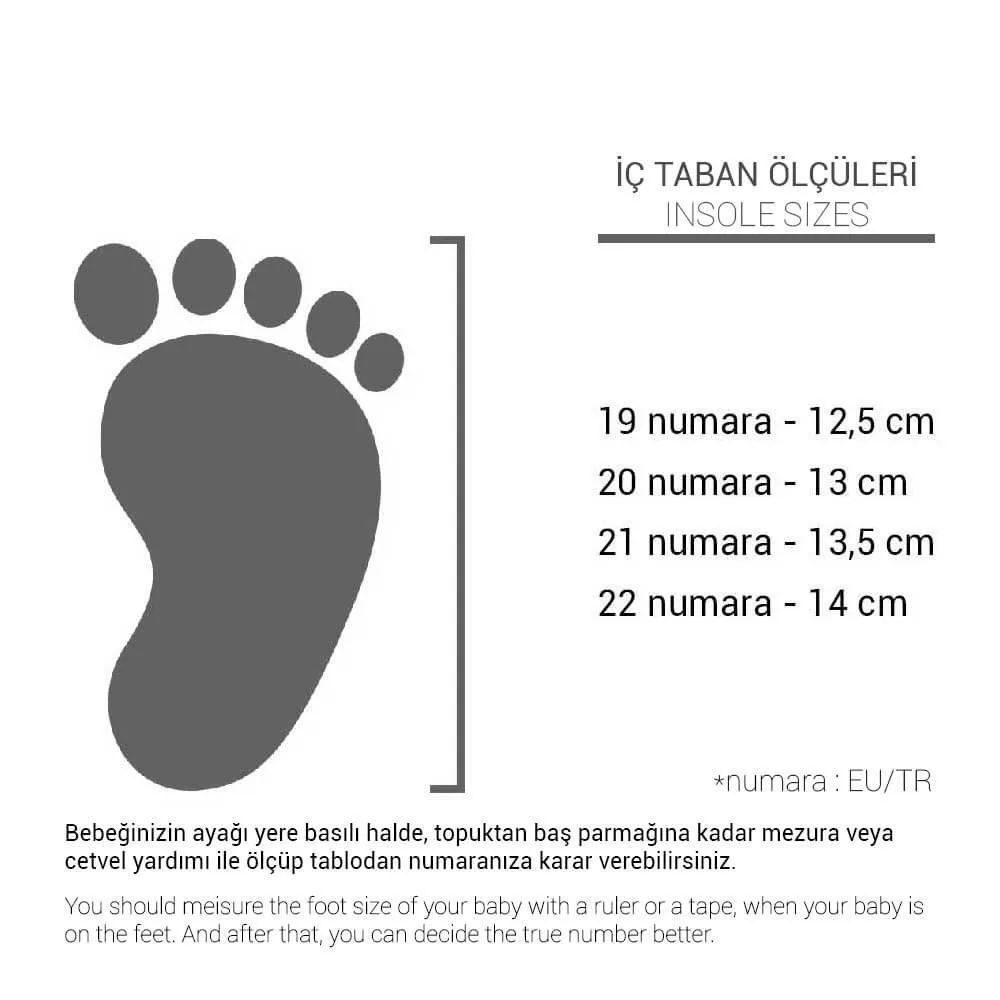 Hakiki Deri Lacivert Cırtlı Mevsimlik Erkek Bebek Ayakkabı