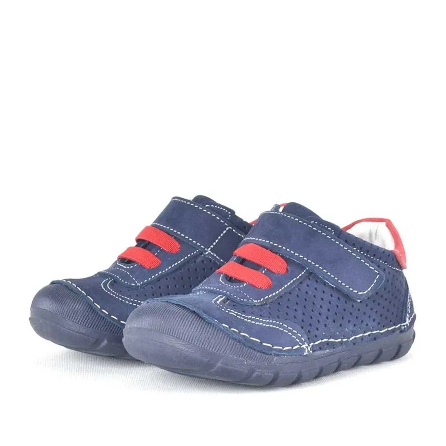 Hakiki Deri Lacivert İlk Adım Erkek Bebek Ayakkabı