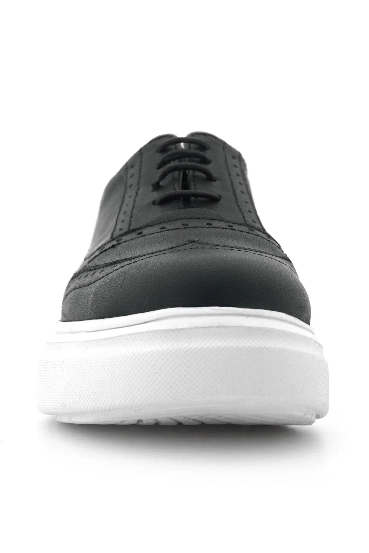 Hakiki Deri Siyah Hafif Taban Çocuk Oxford Klasik Ayakkabı