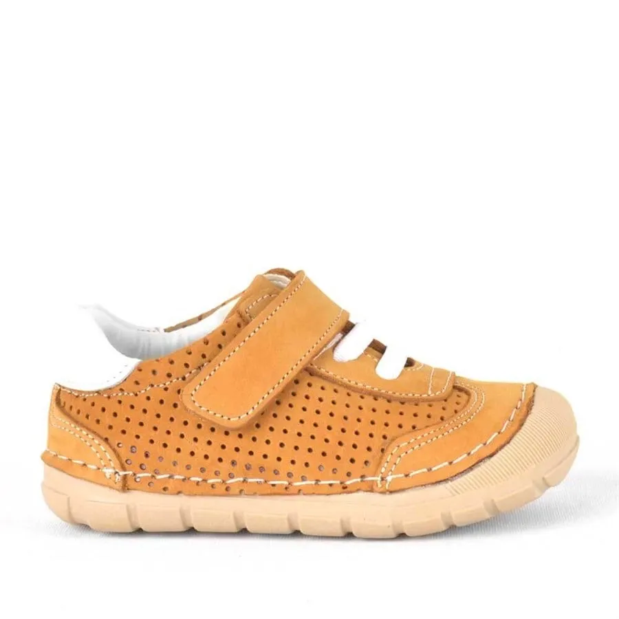 Hakiki Deri Taba İlk Adım Erkek Bebek Ayakkabı