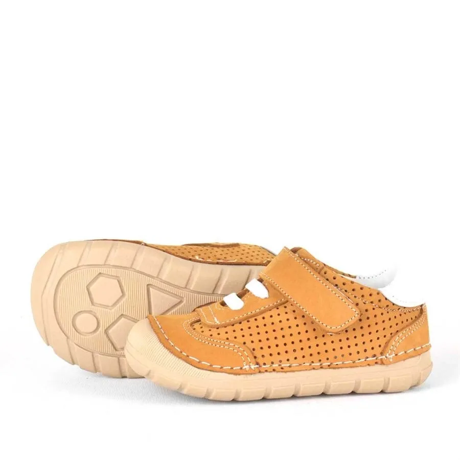 Hakiki Deri Taba İlk Adım Erkek Bebek Ayakkabı