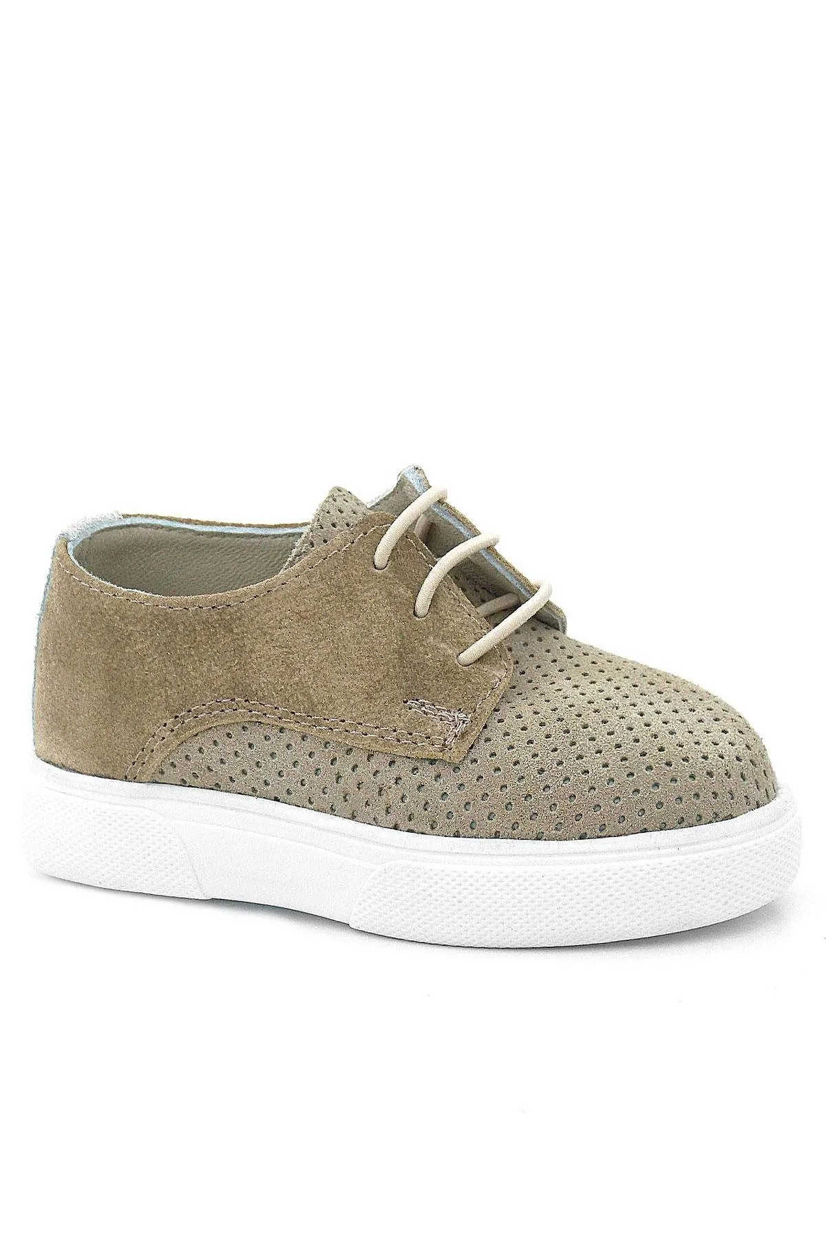 Hakiki Deri Vizon Lastikli Erkek Çocuk Günlük Ayakkabı