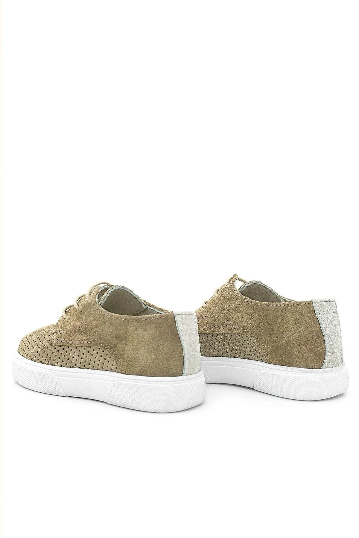 Hakiki Deri Vizon Lastikli Erkek Çocuk Günlük Ayakkabı