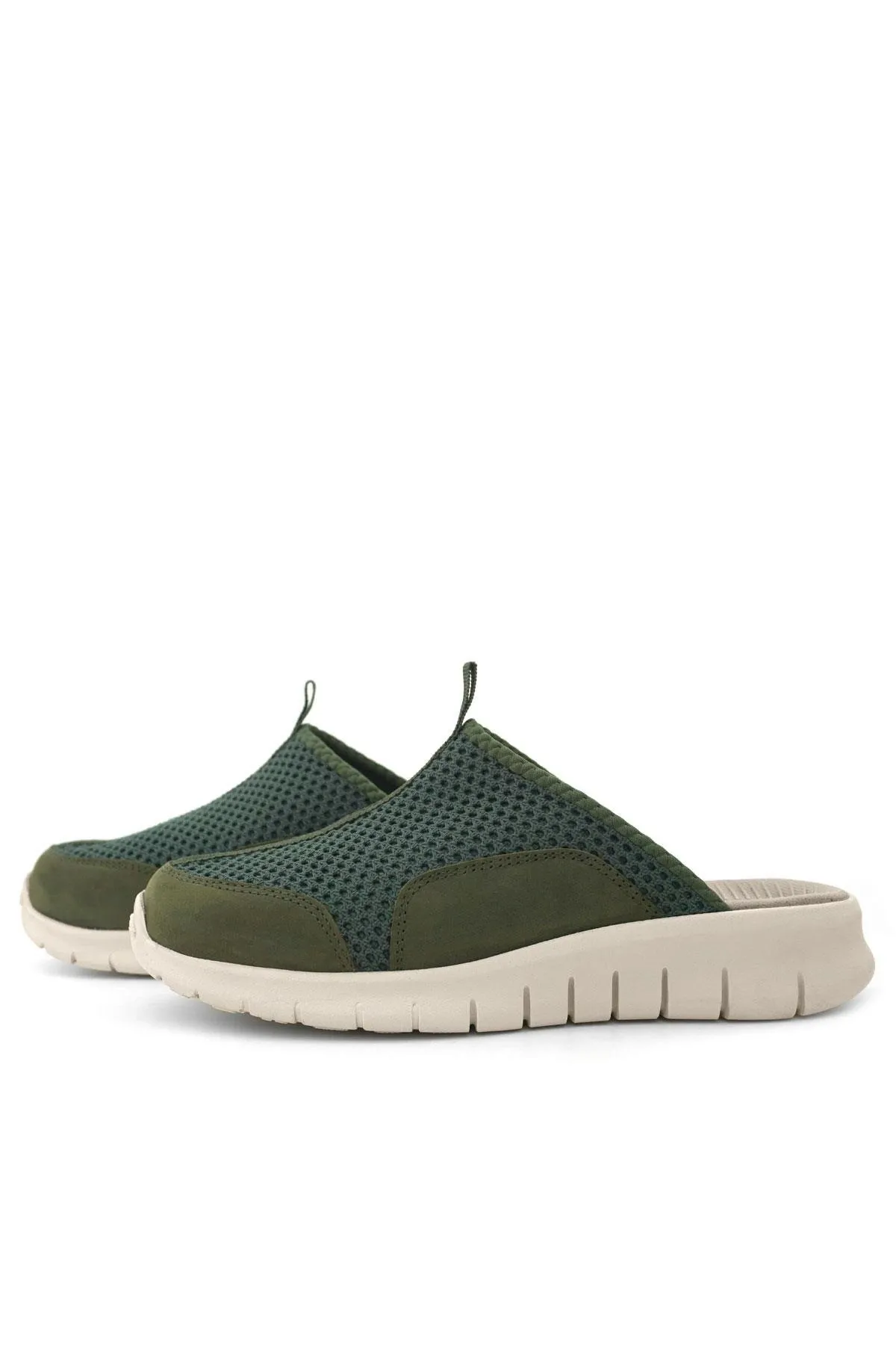 Heep Medikal Haki Yeşil Krem Tabanlı Comfort Spor Terlik