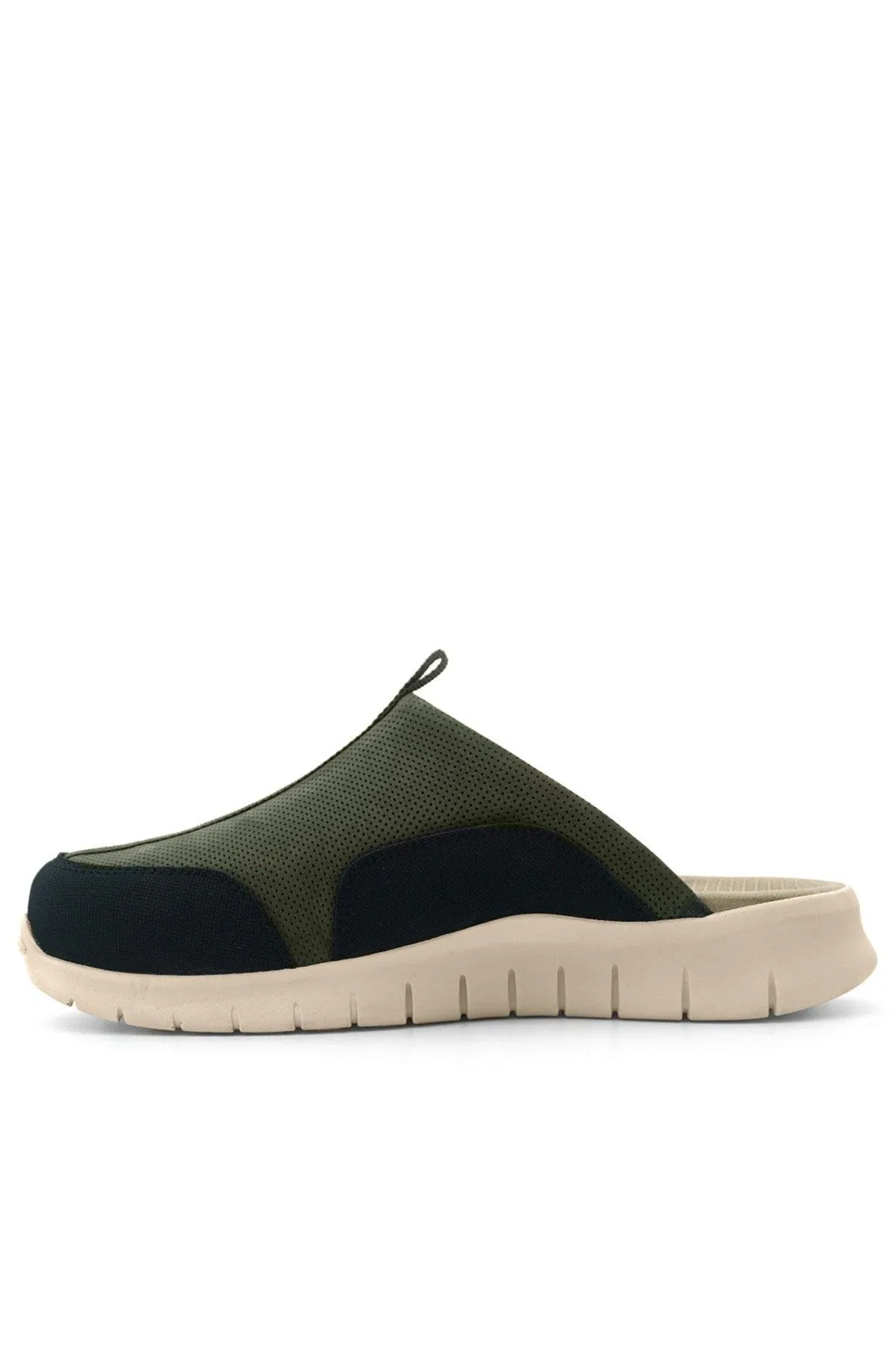 Heep Medikal Hakiki Deri Haki Siyah Krem Tabanlı Comfort Spor Terlik