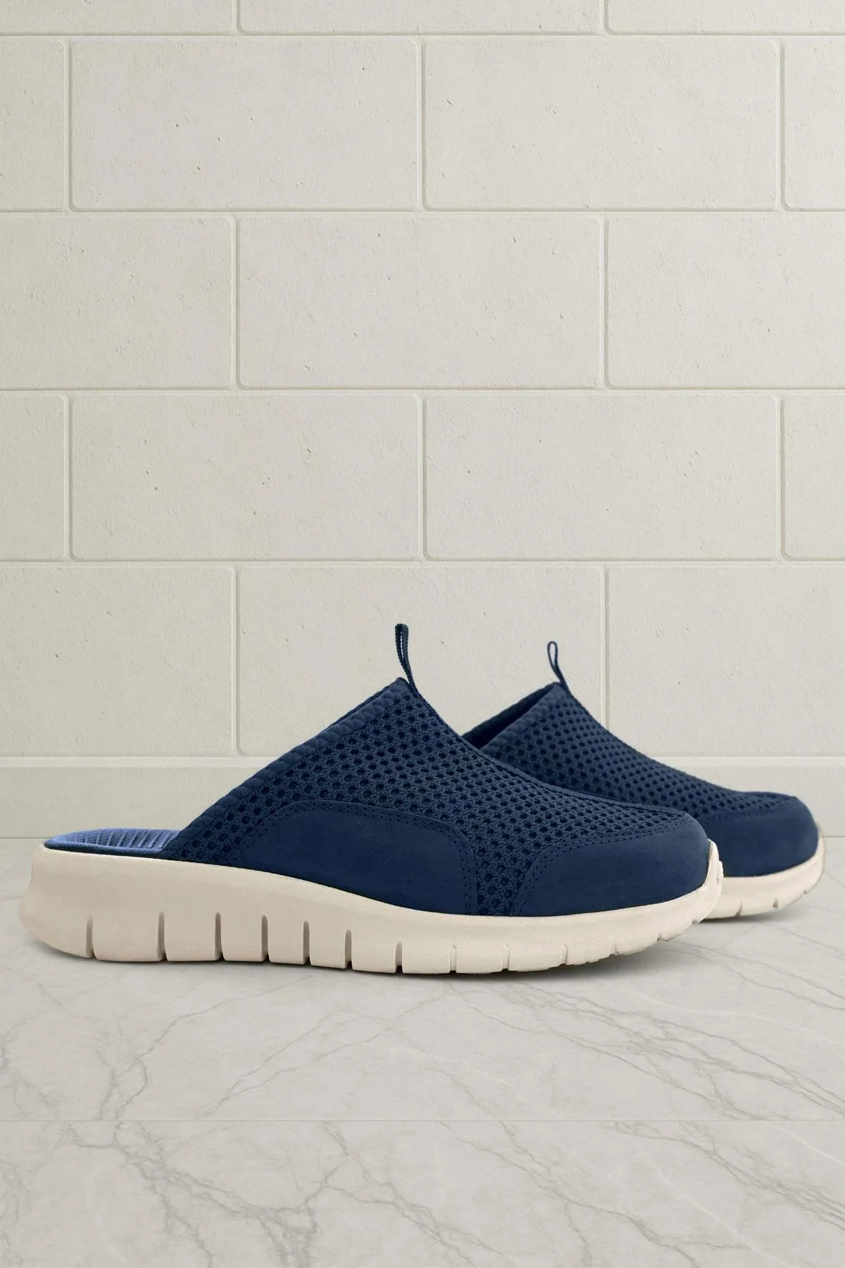 Heep Medikal Lacivert Krem Tabanlı Comfort Spor Terlik