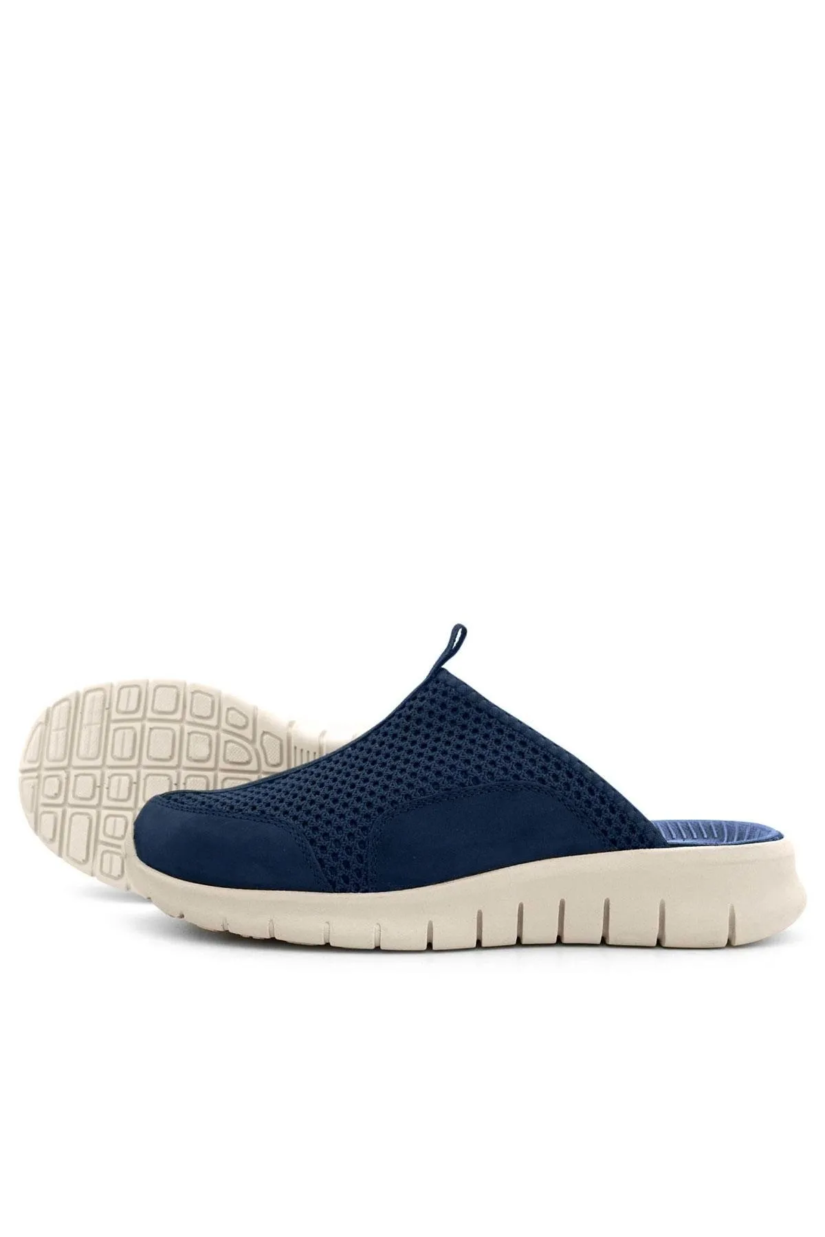 Heep Medikal Lacivert Krem Tabanlı Comfort Spor Terlik