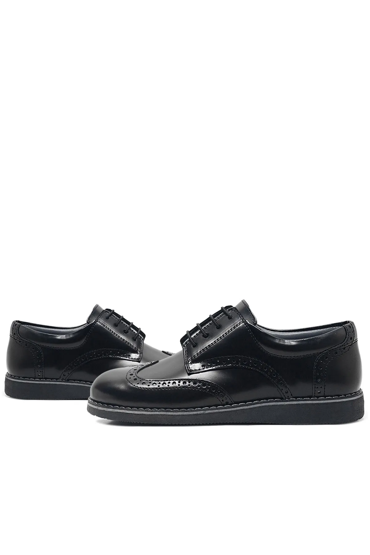 Hidra Hakiki Deri Rugan Erkek Genç Okul Ayakkabı