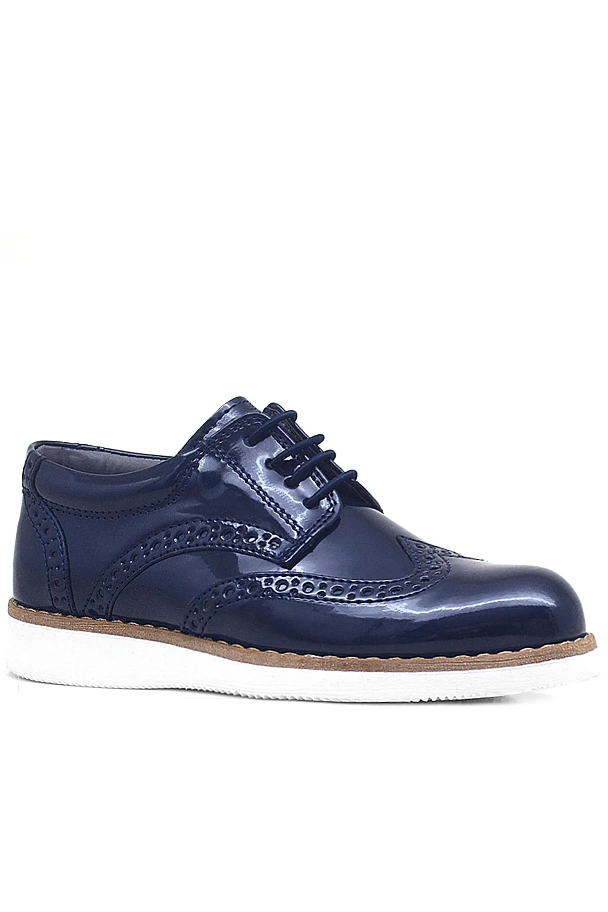 Hidra Rugan Yüksek Beyaz Taban Erkek Çocuk Abiye Ayakkabı