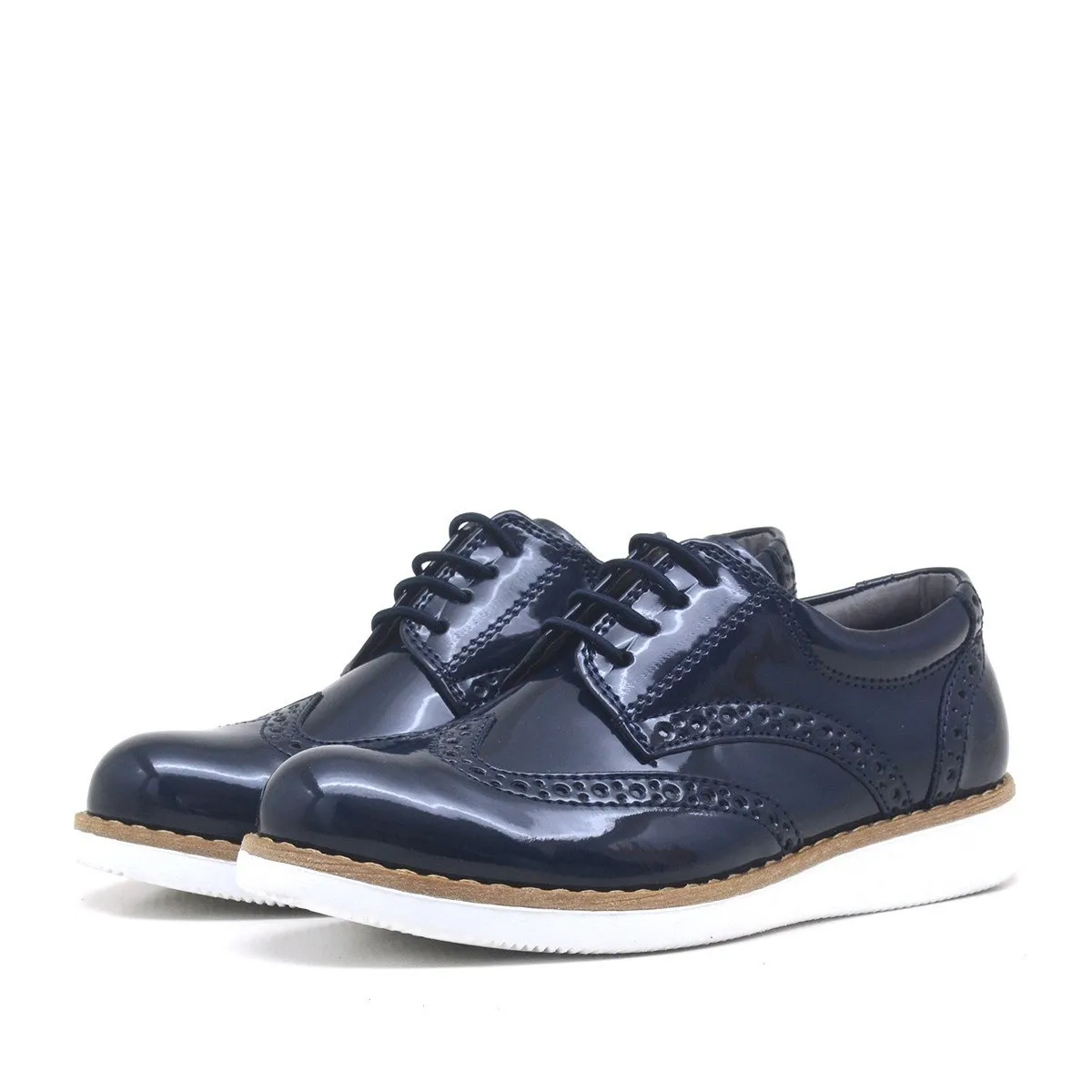 Hidra Rugan Yüksek Beyaz Taban Erkek Çocuk Abiye Ayakkabı