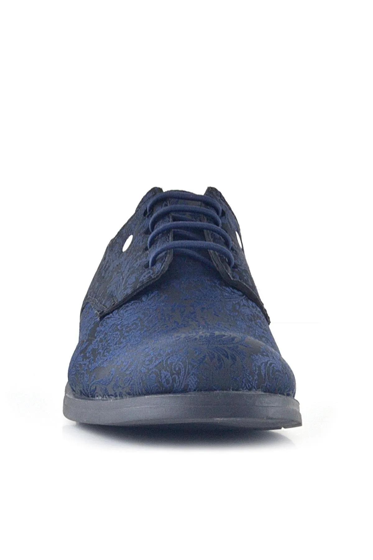 Lacivert Metal Detaylı Takım Elbise Çocuk Klasik Ayakkabı