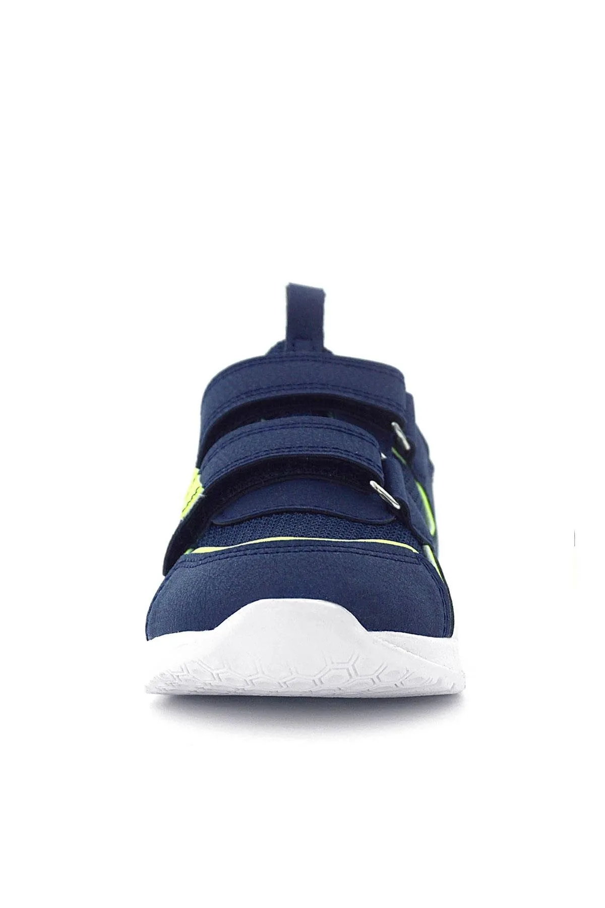 Lacivert Sarı Cırt Cırtlı Erkek Çocuk Spor Ayakkabı