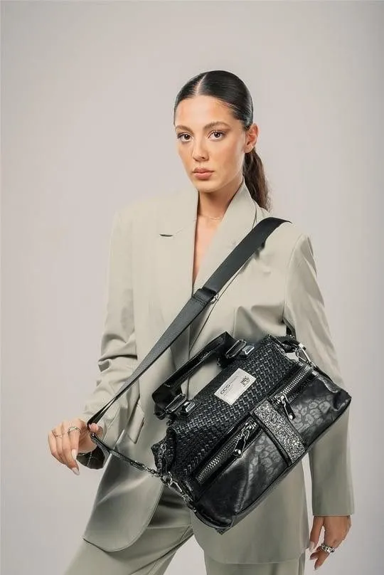 Olwa Siyah Cilt Kol Ve Omuz Çantası