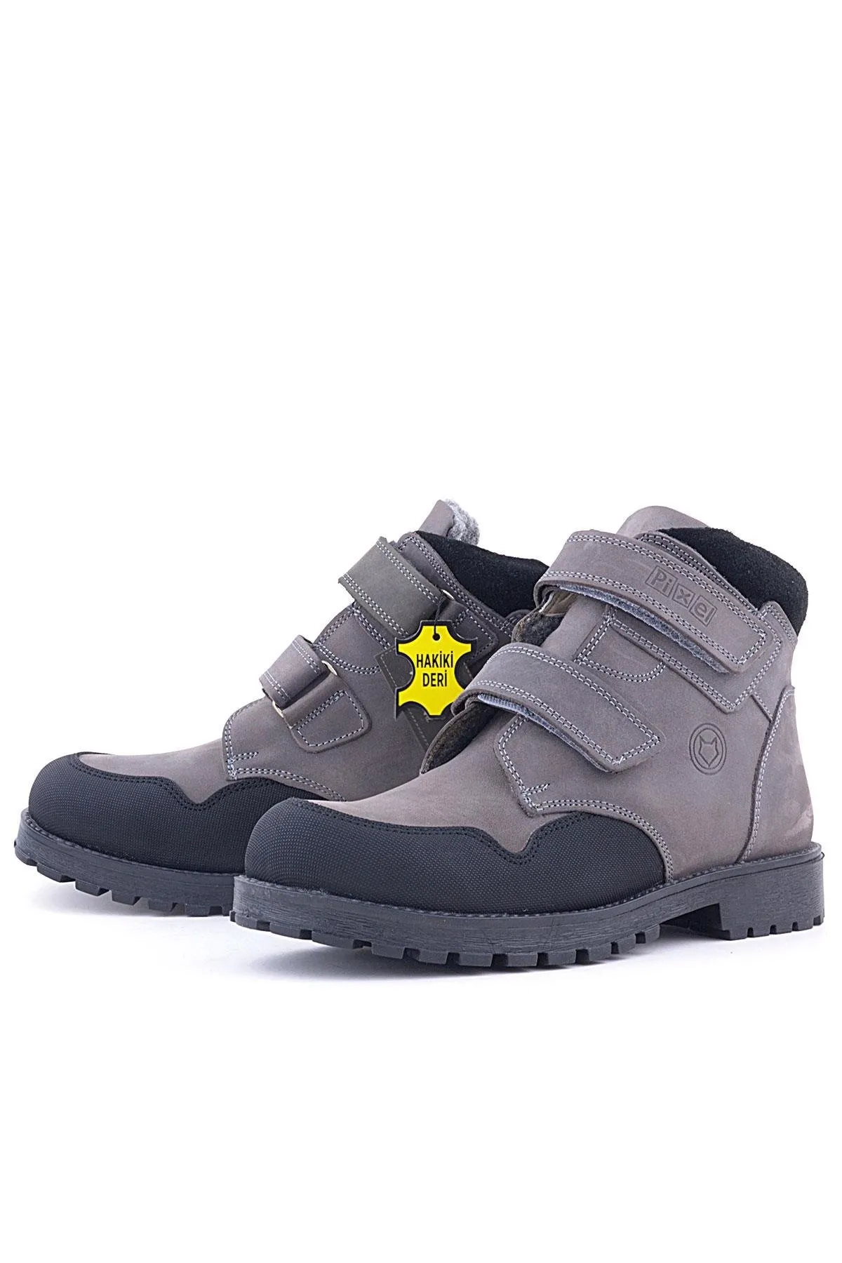 Pixel Hakiki Deri Gri Cırtlı Erkek Çocuk Bot