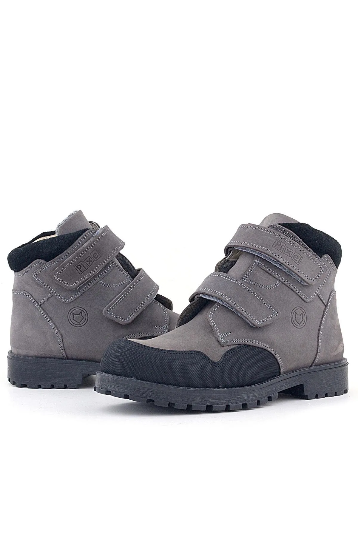 Pixel Hakiki Deri Gri Cırtlı Erkek Çocuk Bot