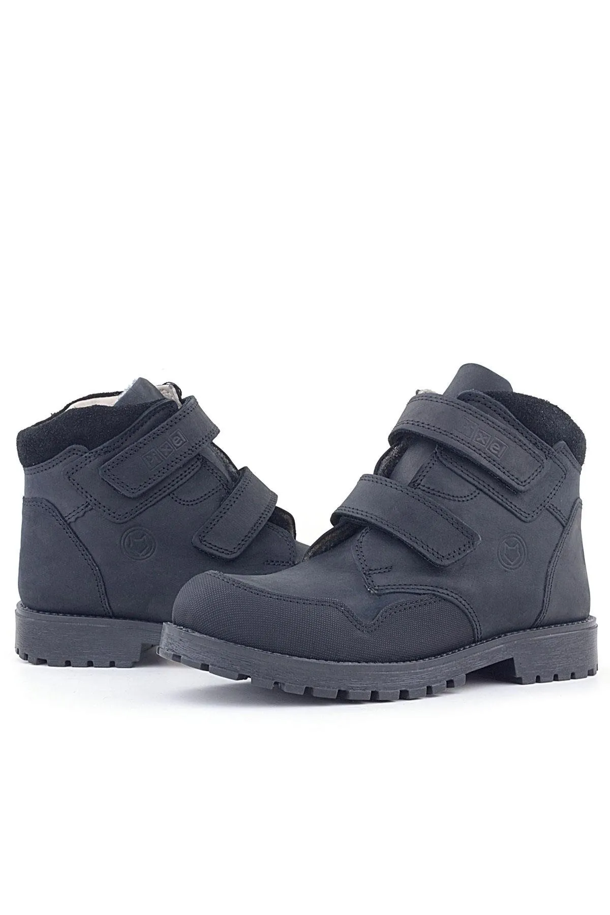 Pixel Hakiki Deri Siyah Nubuk Cırtlı Erkek Çocuk Bot