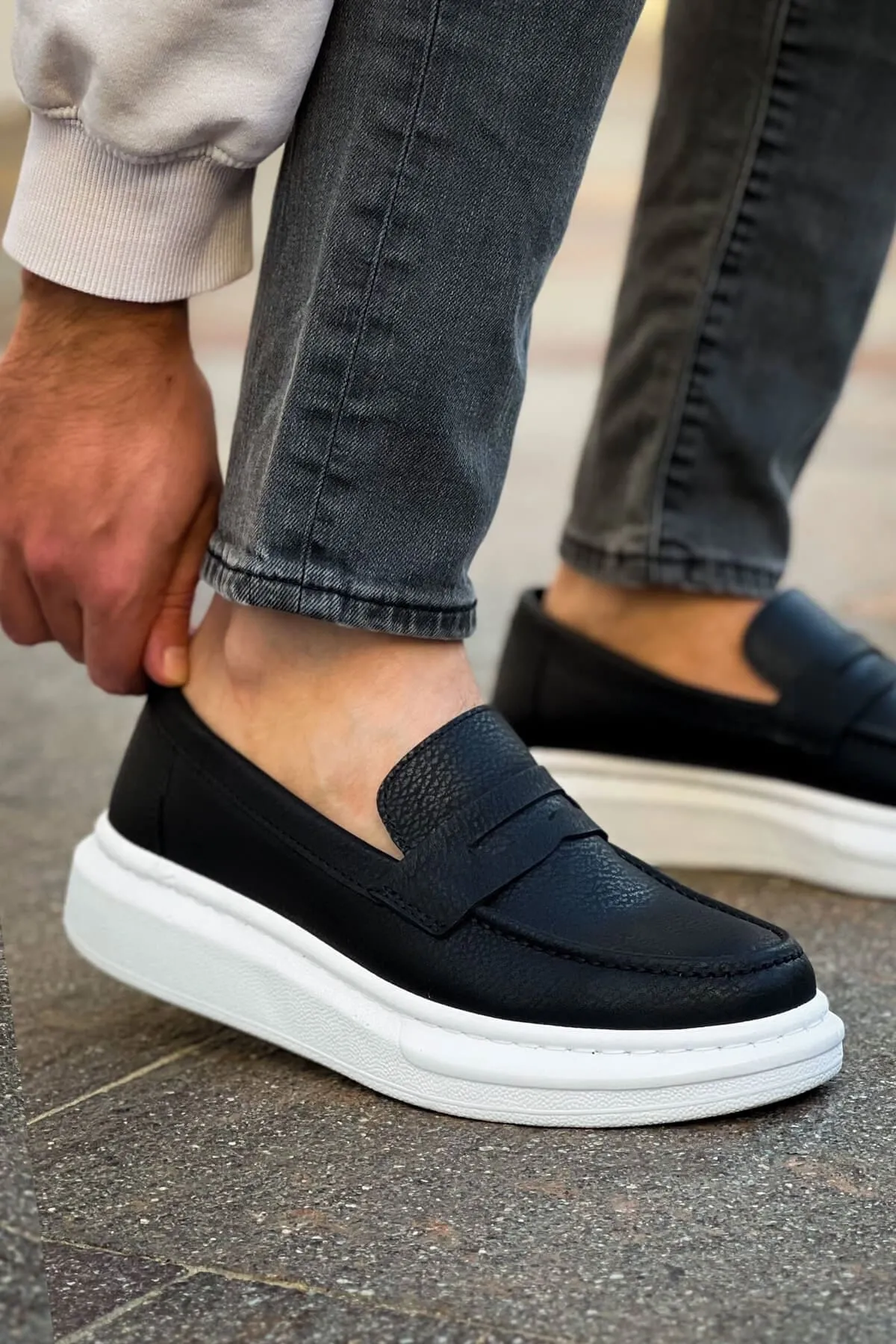 Robert - Rs615 Siyah  Erkek Loafer Ayakkabı Sıyah
