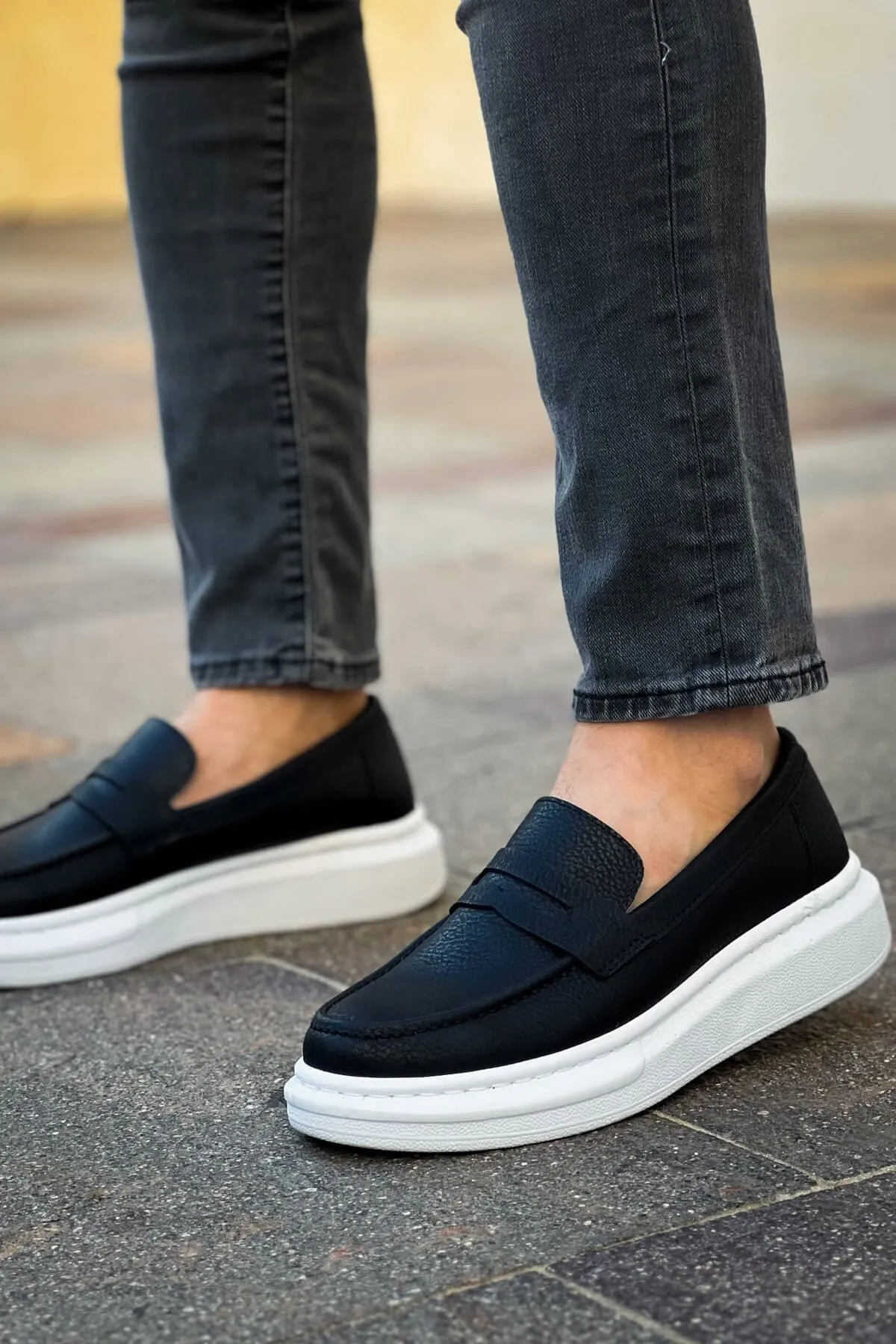 Robert - Rs615 Siyah  Erkek Loafer Ayakkabı Sıyah