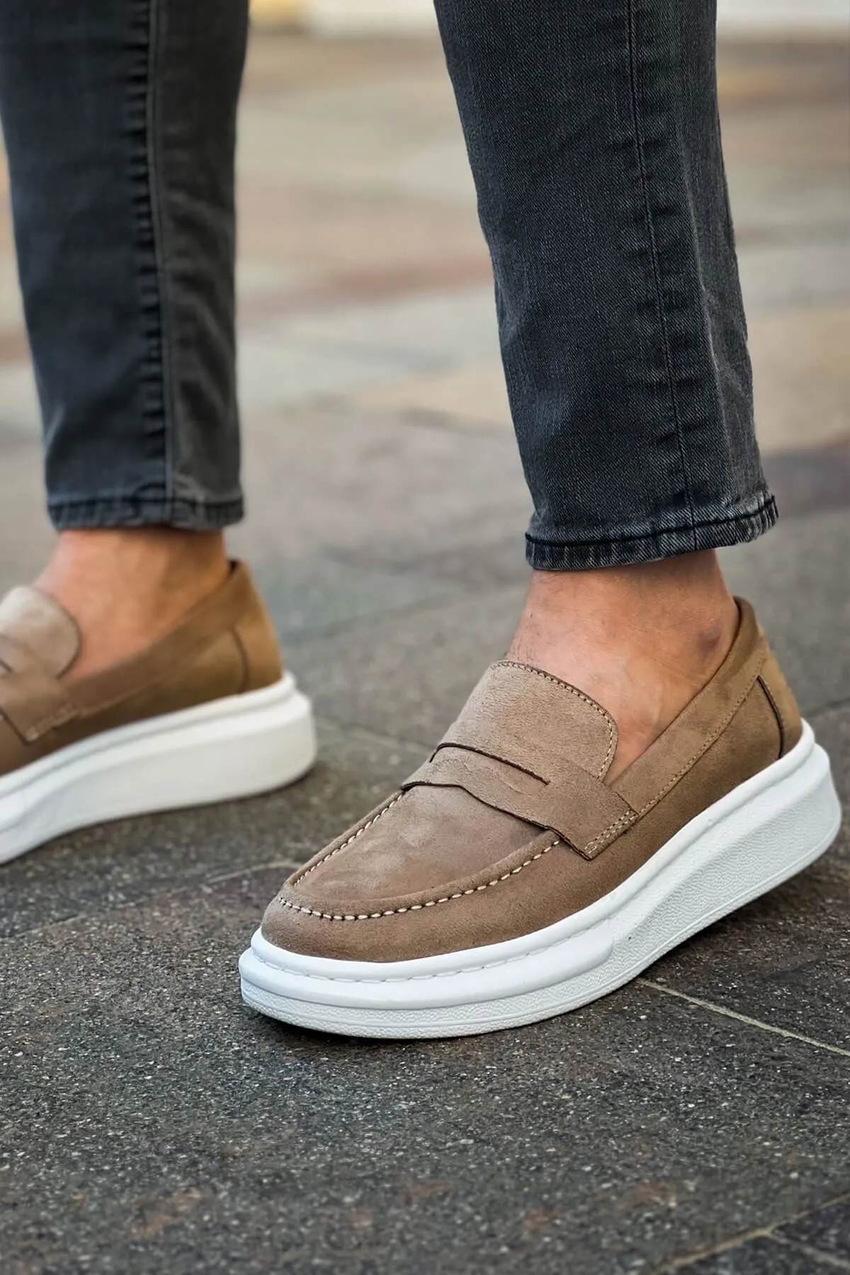 Rs615 - Lüx Süet Erkek Ayakkabı Vızon