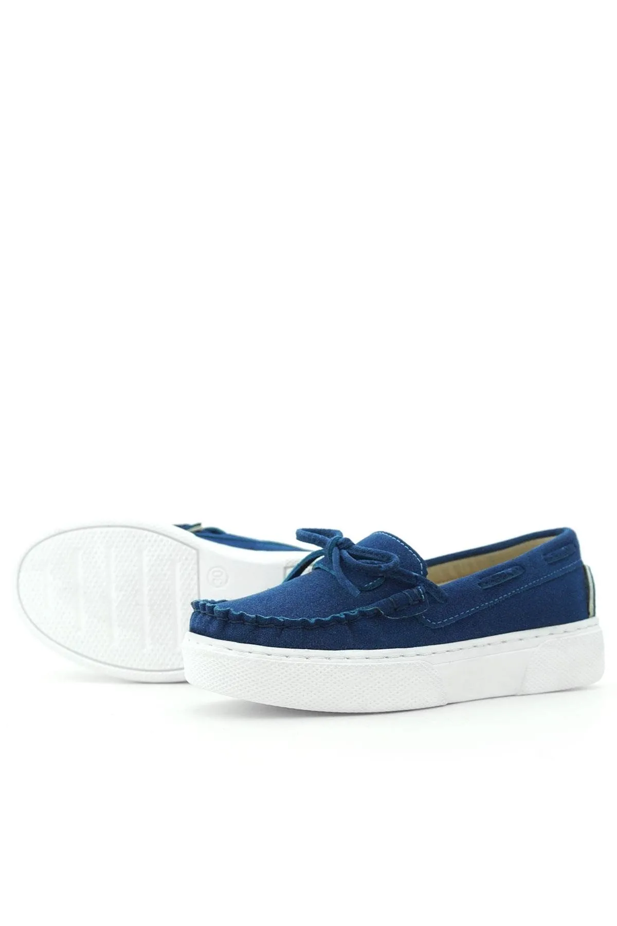 Saks Mavi Ekstra Hafif Çocuk Günlük Makosen Ayakkabı