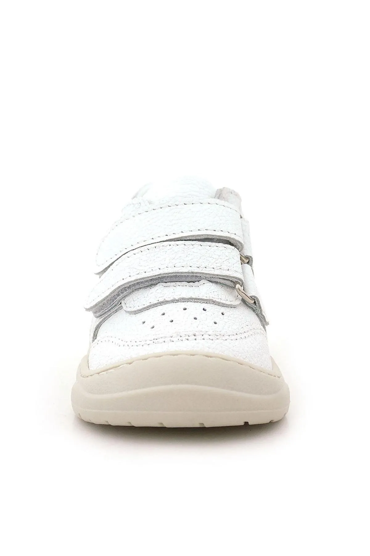 Schaggy Hakiki Deri Beyaz Cırtlı Bebek Spor Ayakkabı