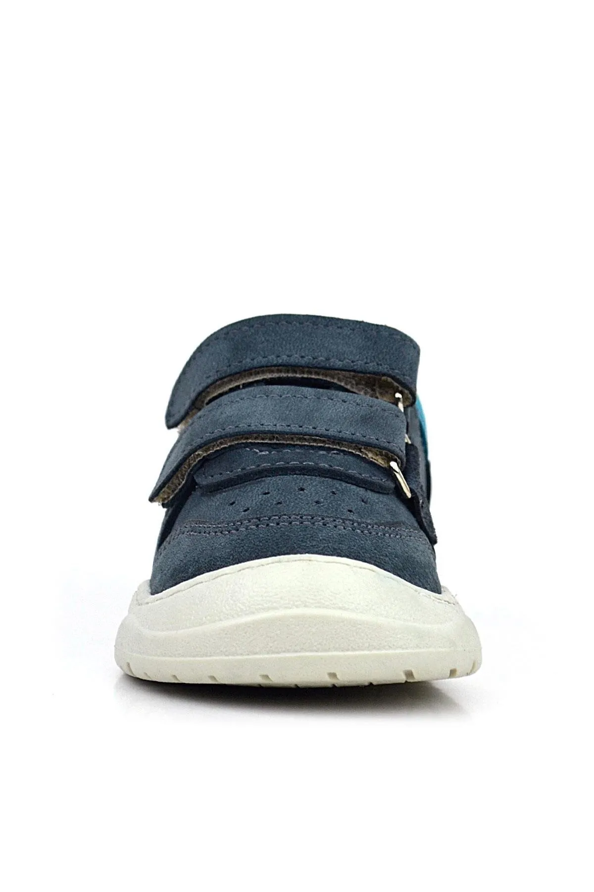 Schaggy Hakiki Deri Gri Bebek Spor Ayakkabı