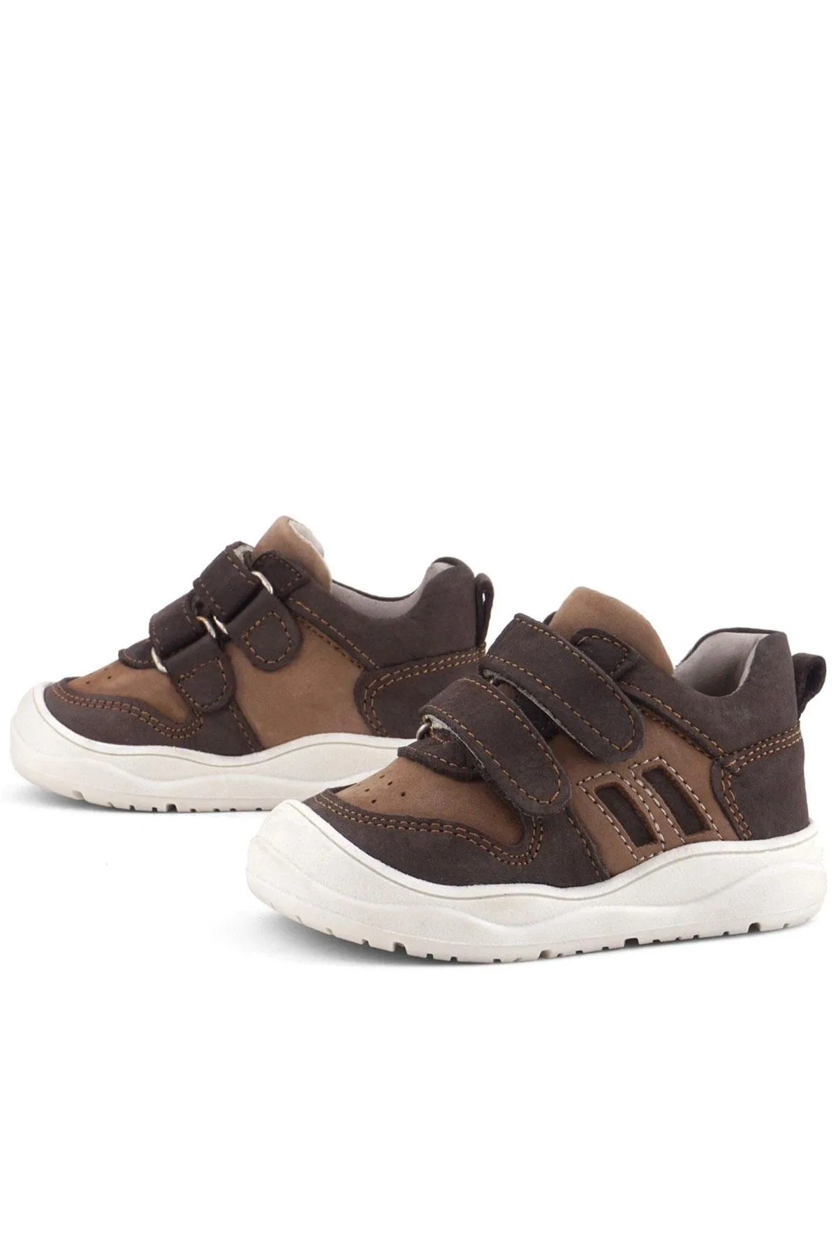 Schaggy Hakiki Deri Kahve Bebek Spor Ayakkabı