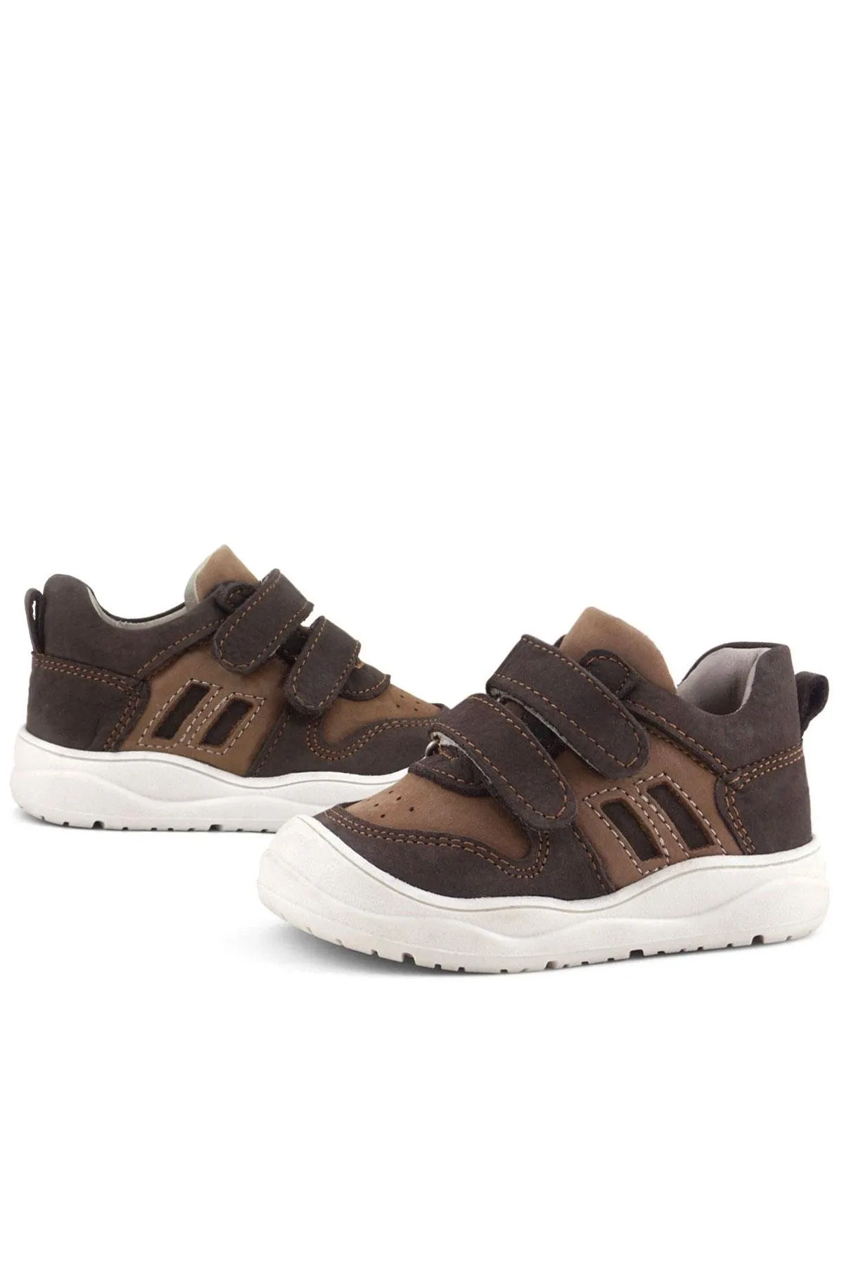 Schaggy Hakiki Deri Kahve Bebek Spor Ayakkabı