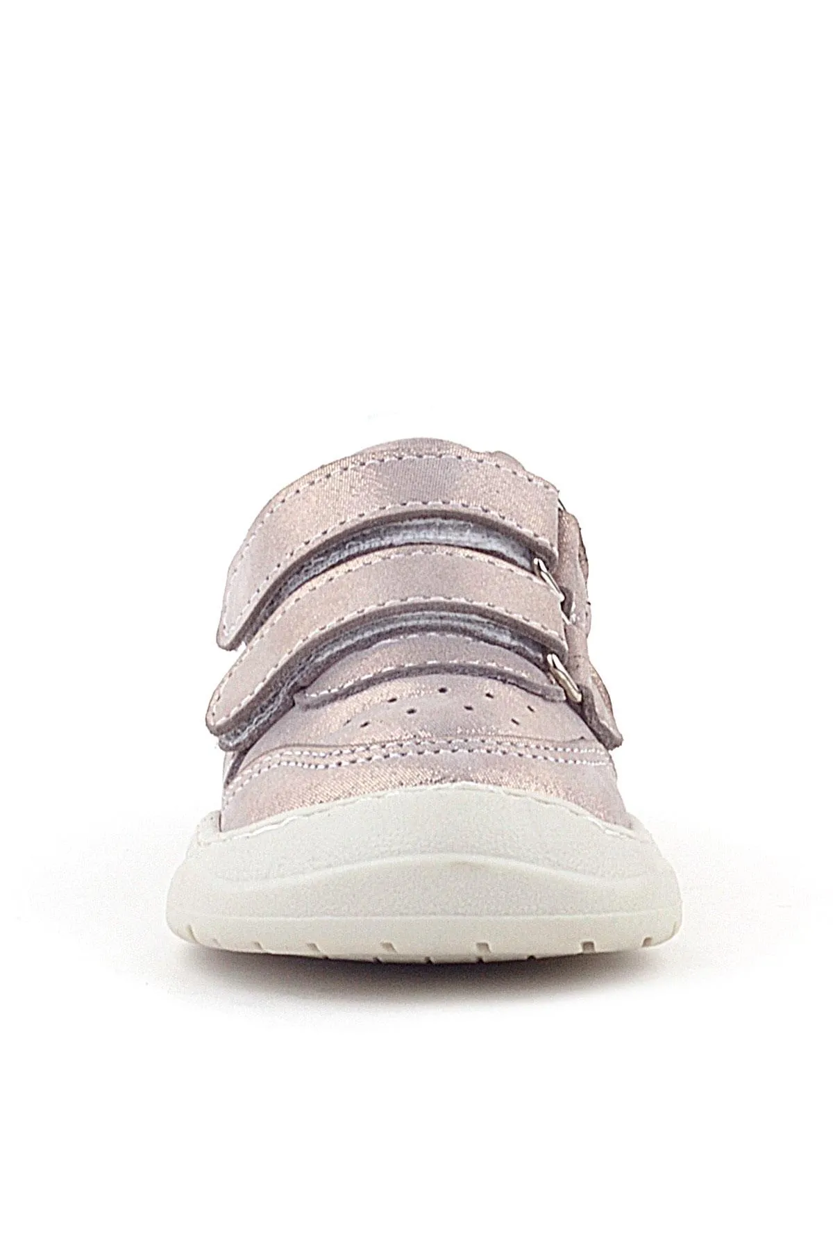 Schaggy Hakiki Deri Parlak Pudra Mor Bebek Spor Ayakkabı