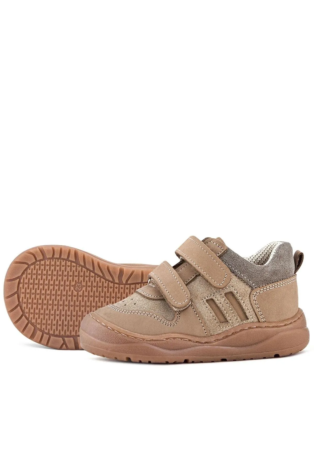 Schaggy Hakiki Deri Vizon Cırtlı Bebek Spor Ayakkabı