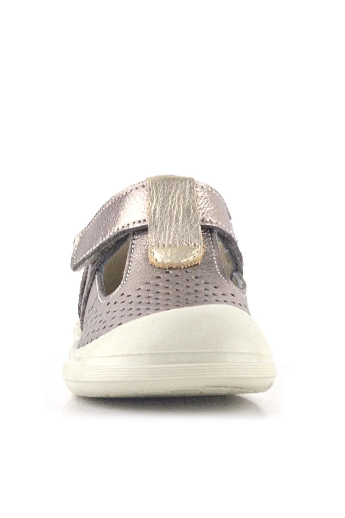 Shaun Hakiki Deri Altın Cırtlı Anatomik Kız Bebek Sandalet