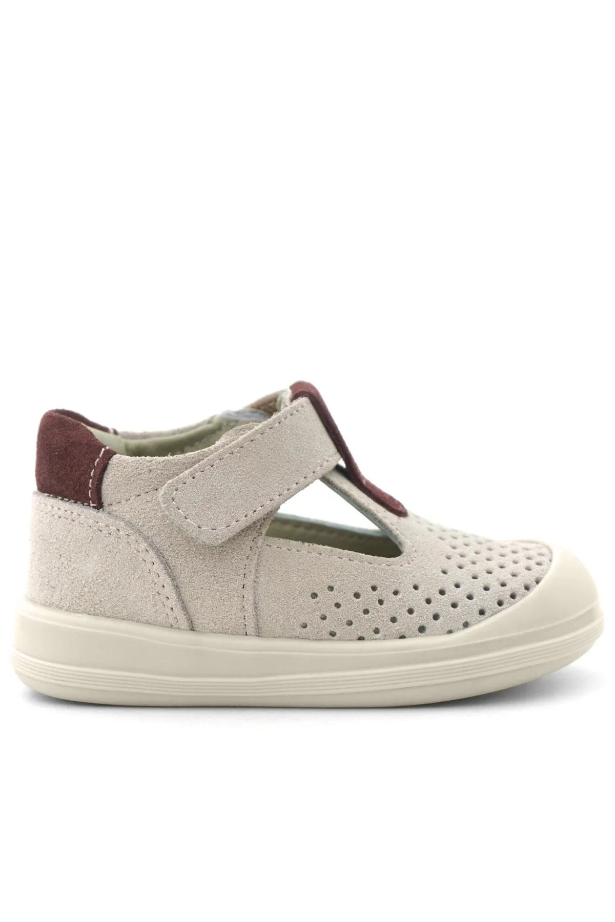 Shaun Hakiki Deri Lila Mor Cırtlı Anatomik Bebek Sandalet