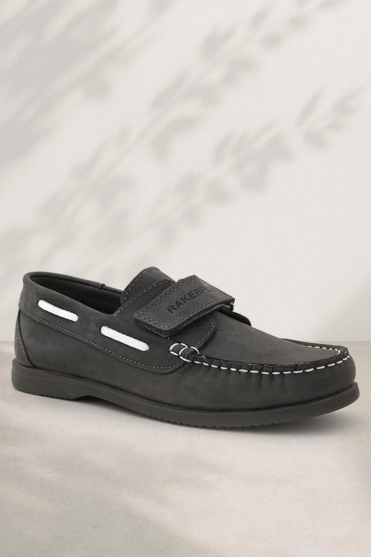 Simurg Hakiki Deri Gri Erkek Çocuk Ayakkabı